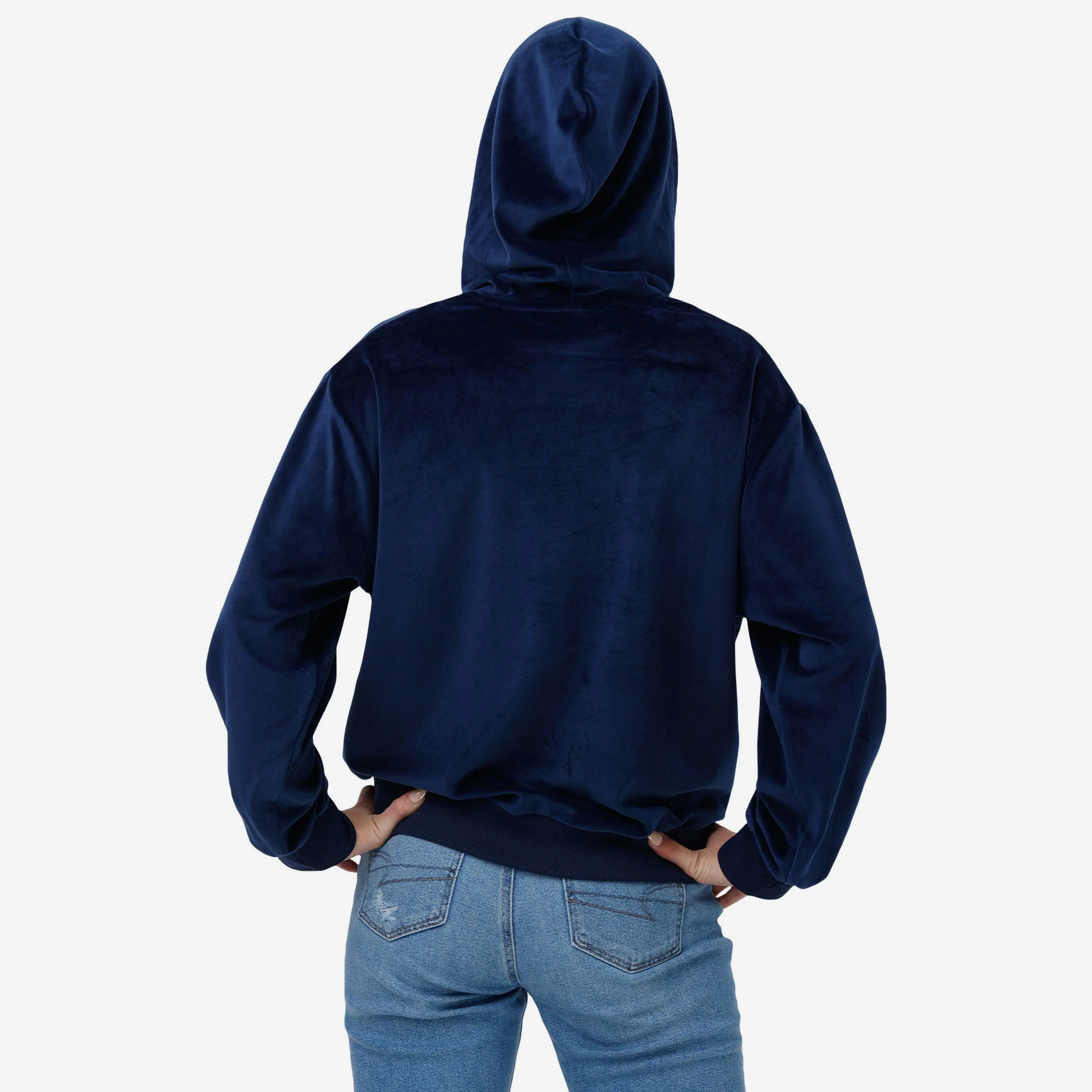 Dallas Cowboys Womens Velour Hooded Sweatshirt - Image 2