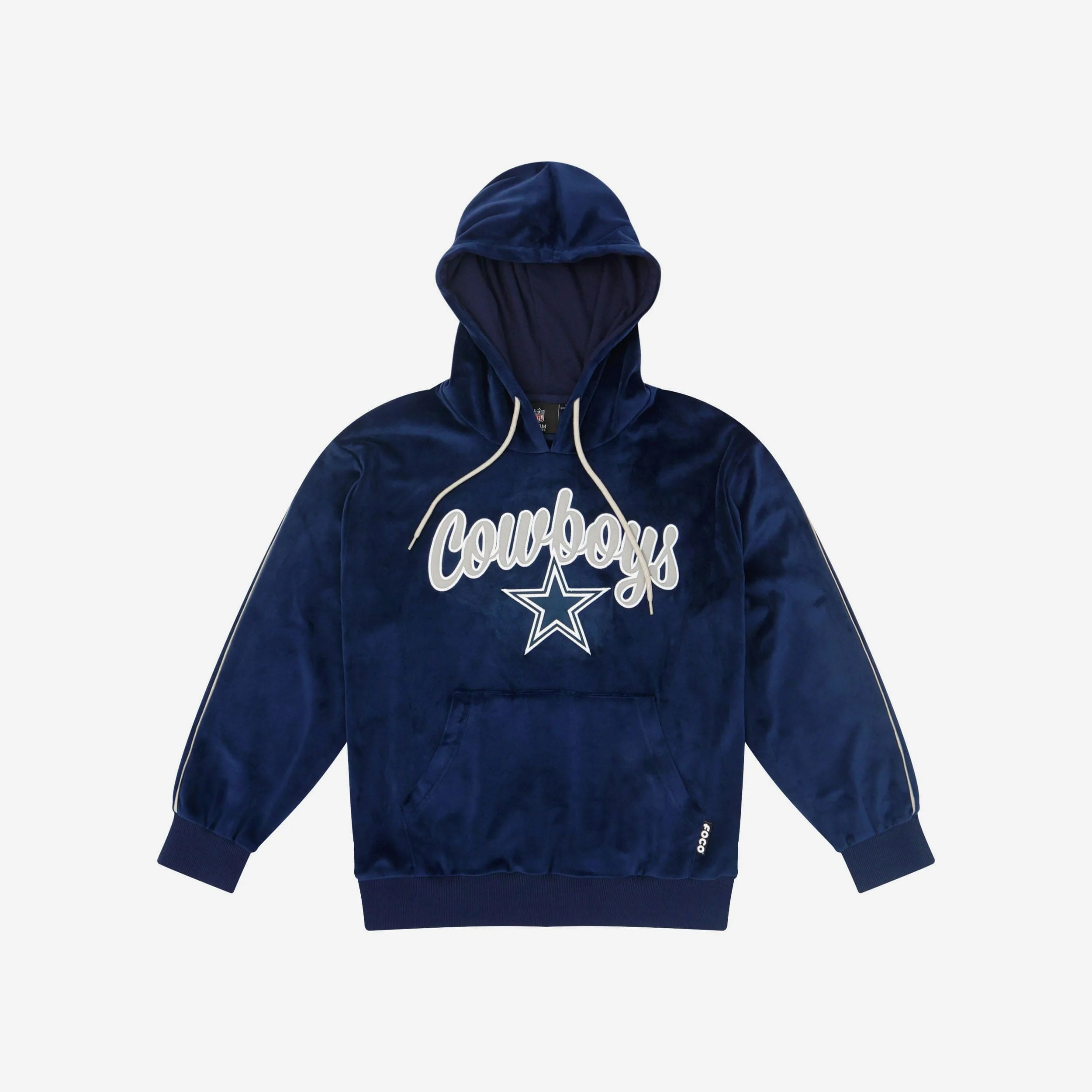 Dallas Cowboys Womens Velour Hooded Sweatshirt - Image 5