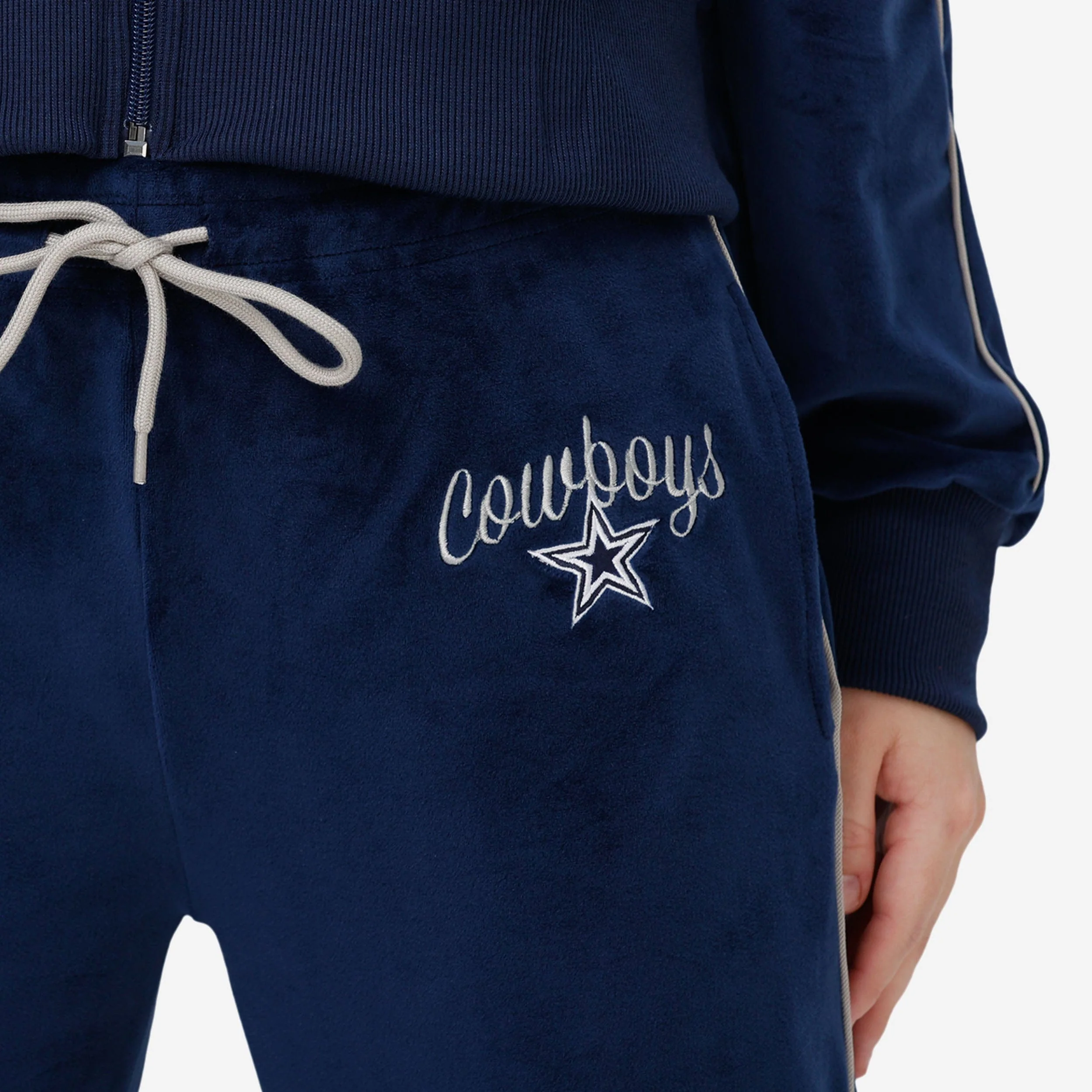 Dallas Cowboys Womens Velour Pants - Image 3