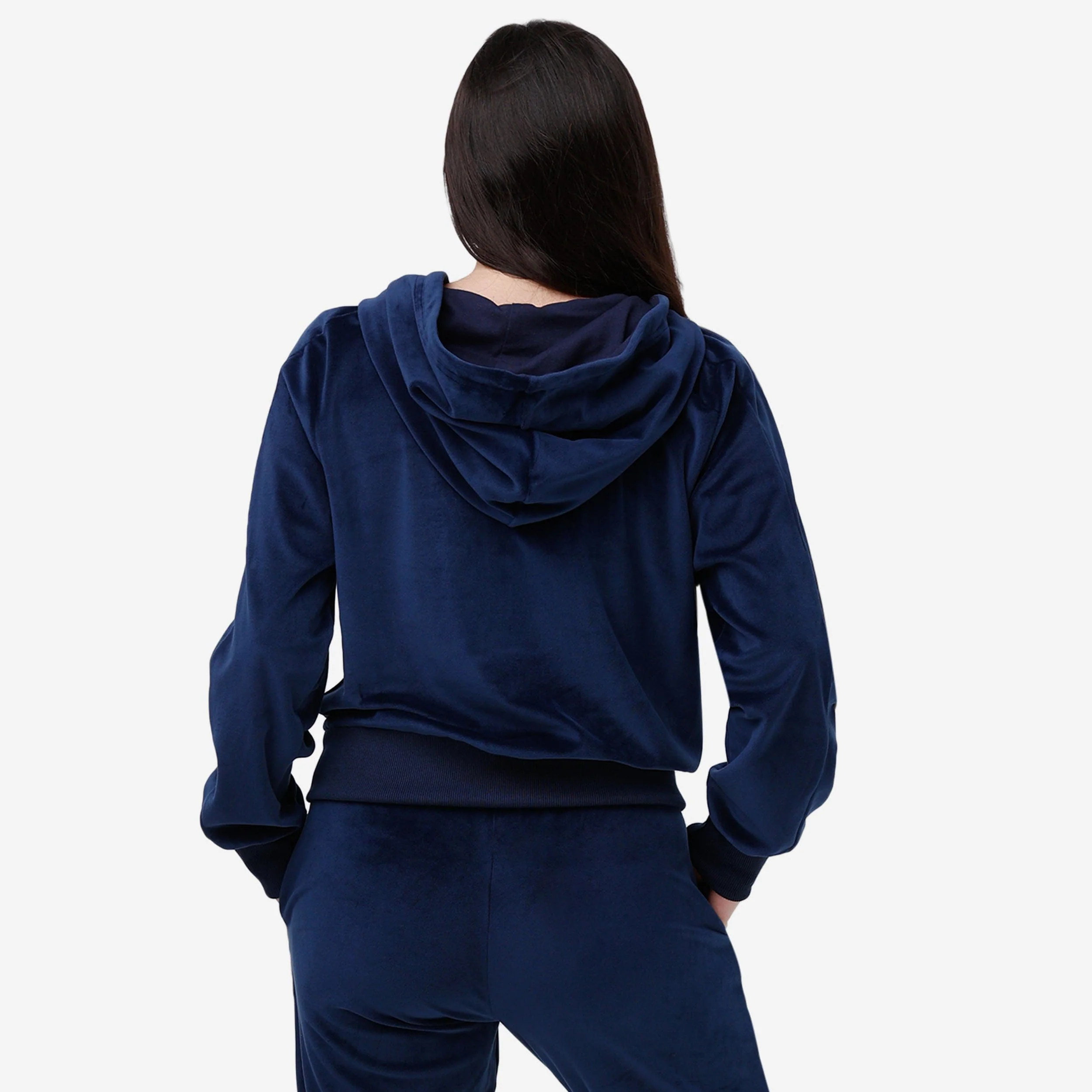 Dallas Cowboys Womens Velour Zip Up Top - Image 2