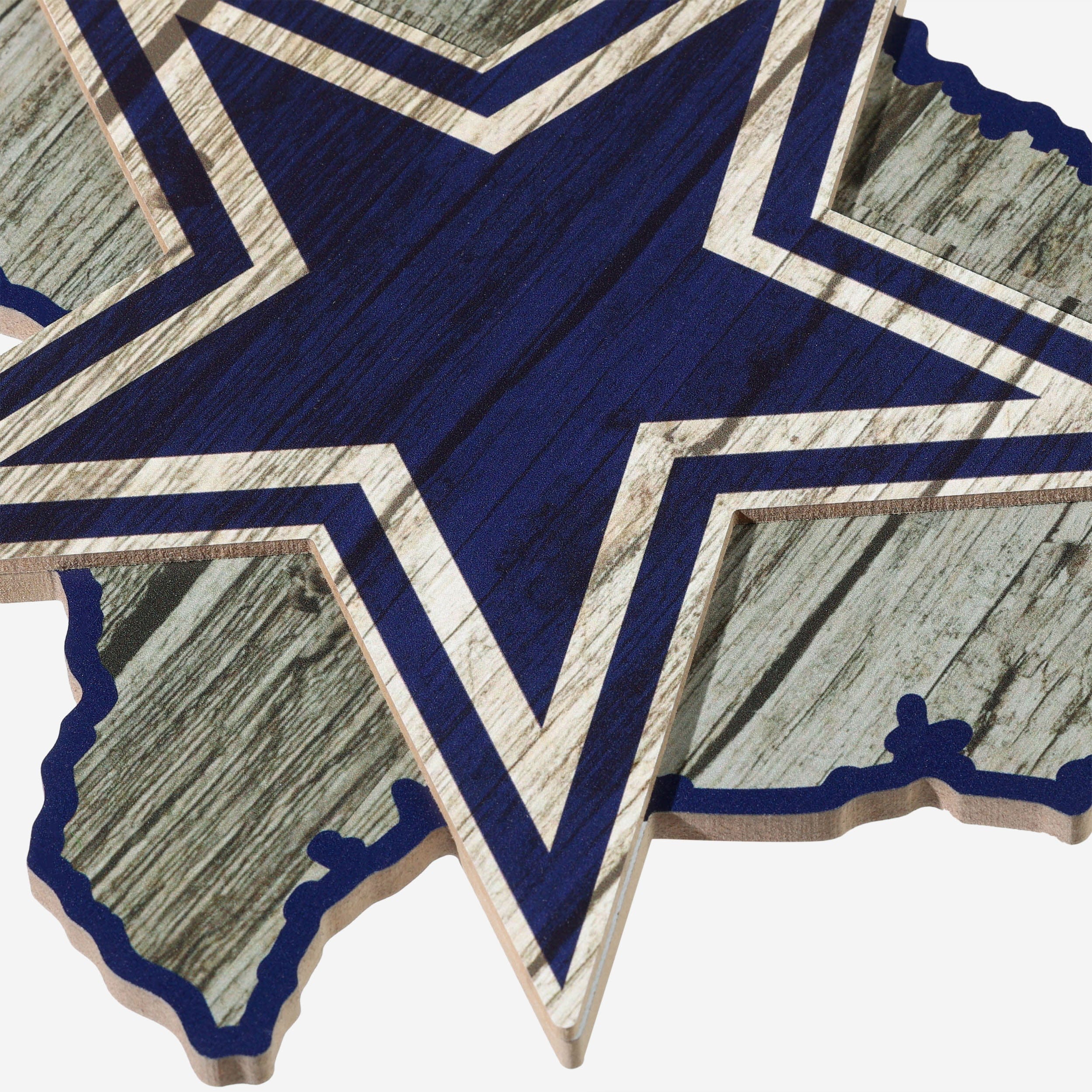 Dallas Cowboys Wood State Sign - Image 3