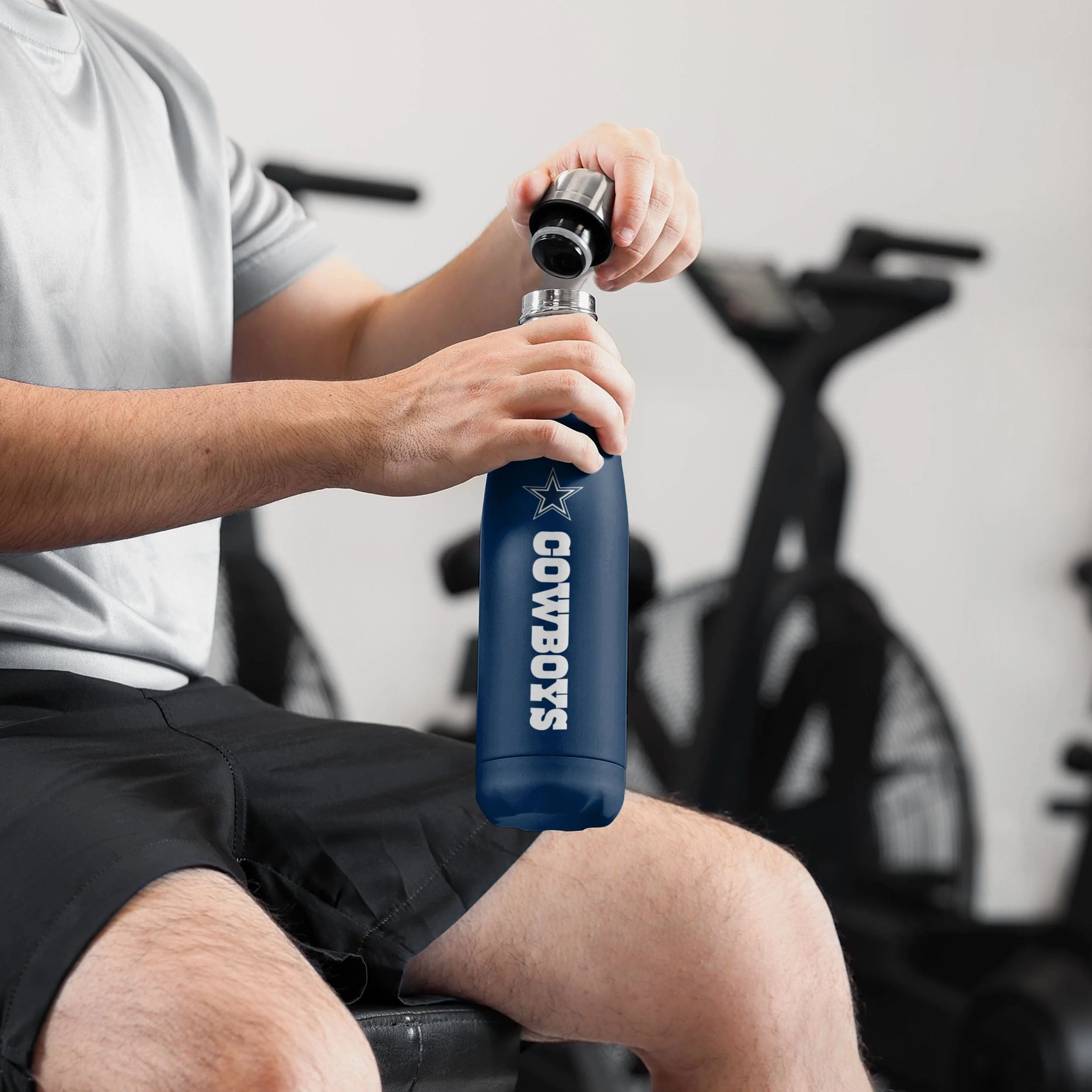 Dallas Cowboys Wordmark Chill Water Bottle - Image 3