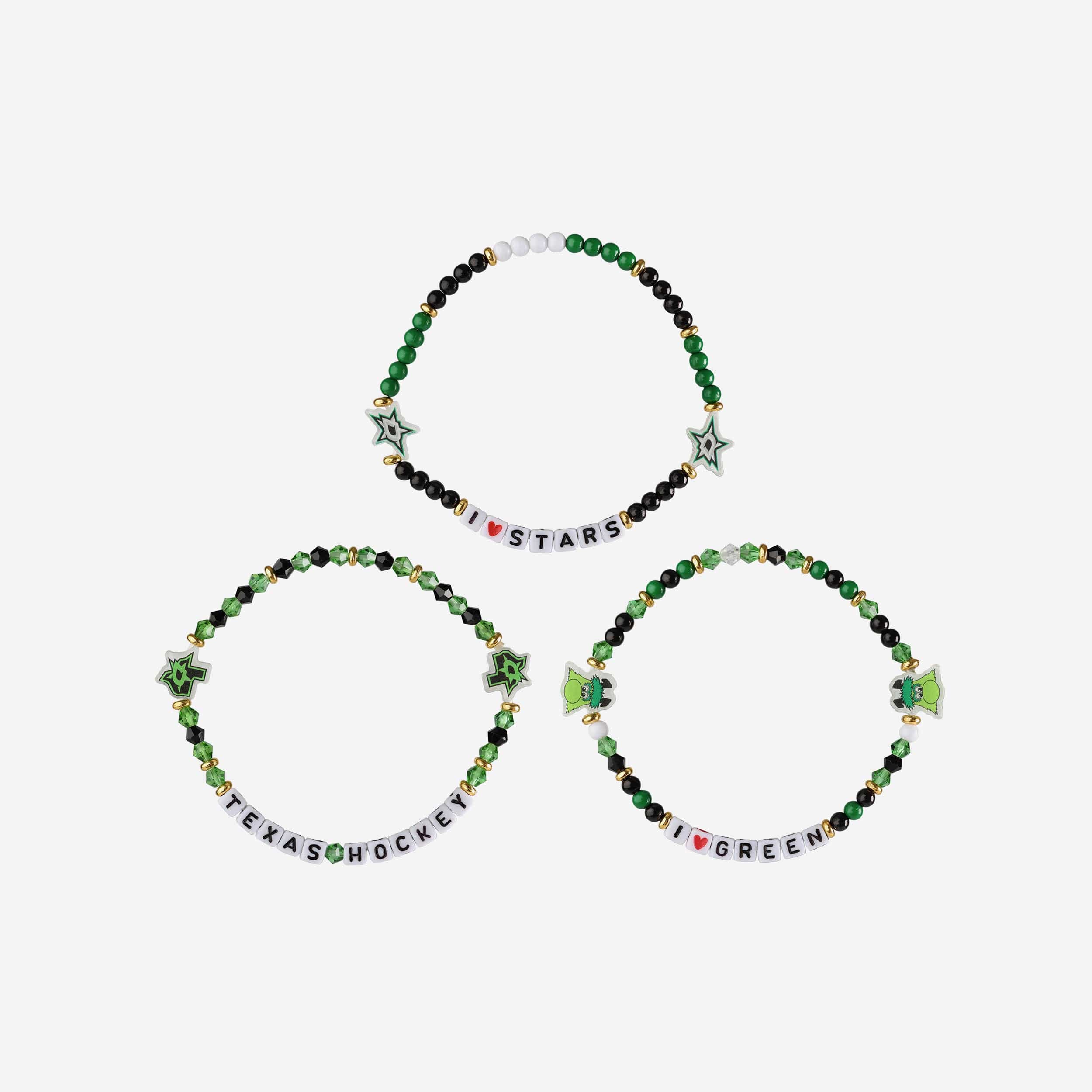 Dallas Stars 3 Pack Friendship Bracelet - Image 3