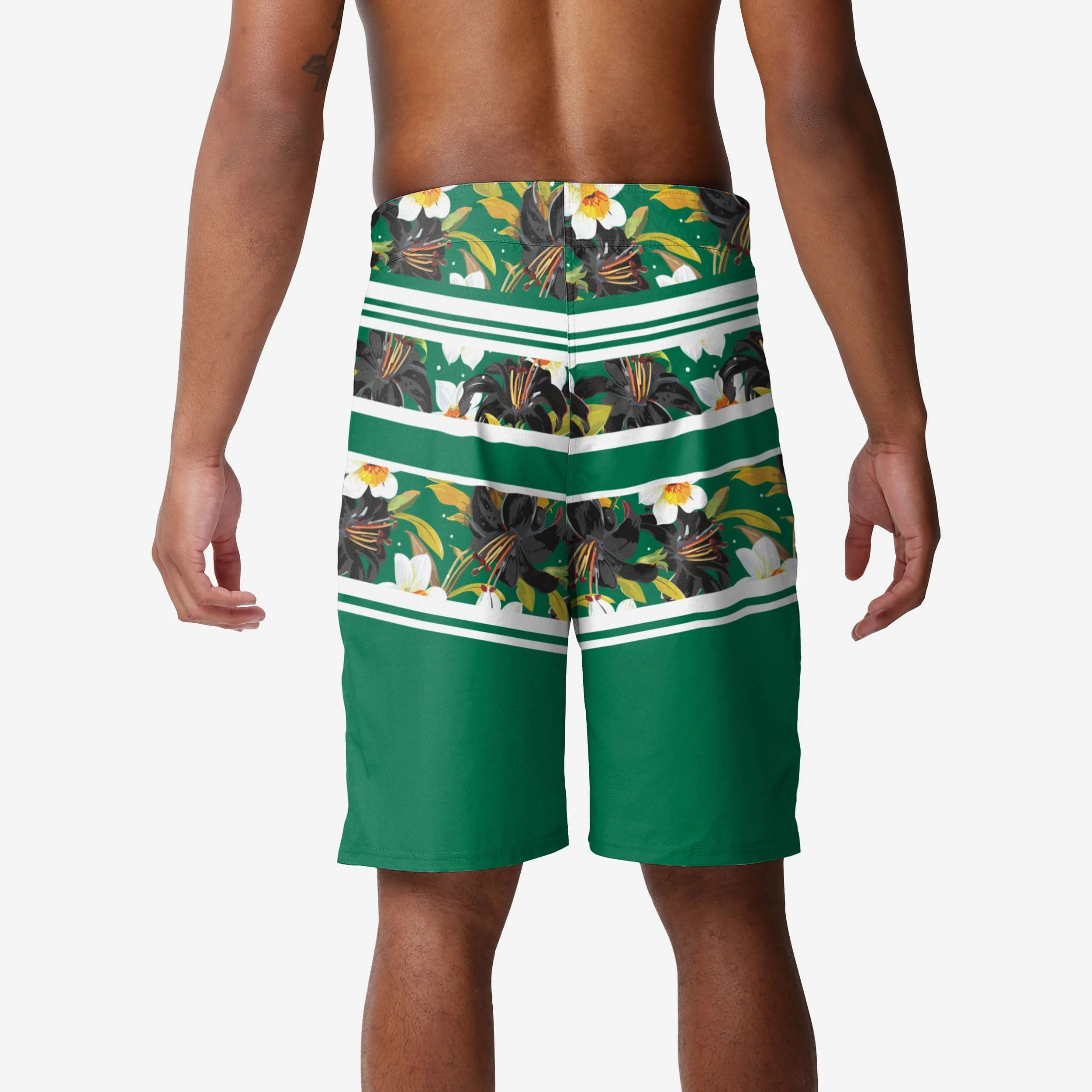 Dallas Stars Floral Stripe Boardshorts - Image 2