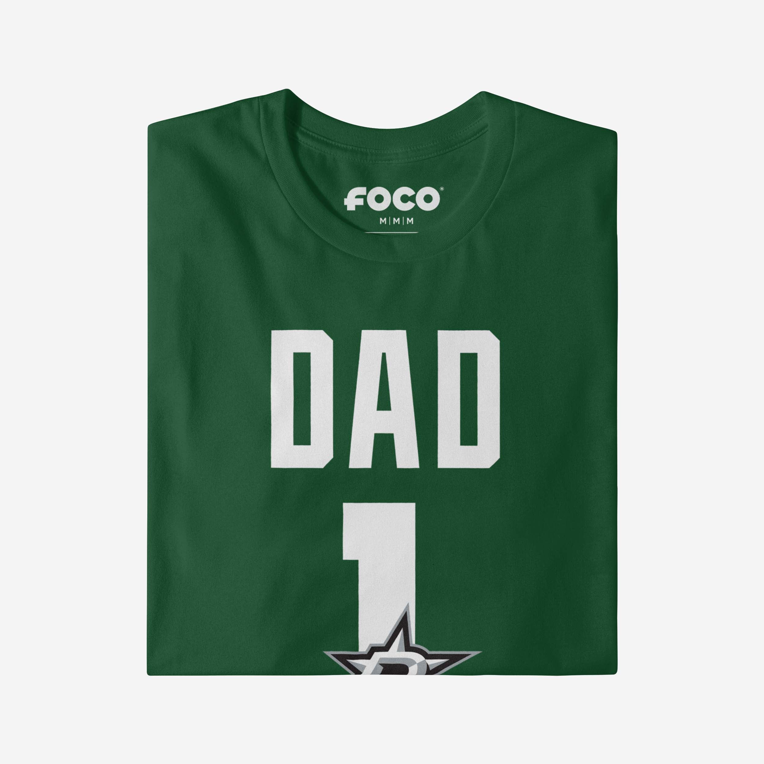 Dallas Stars Number 1 Dad T-Shirt - Image 3
