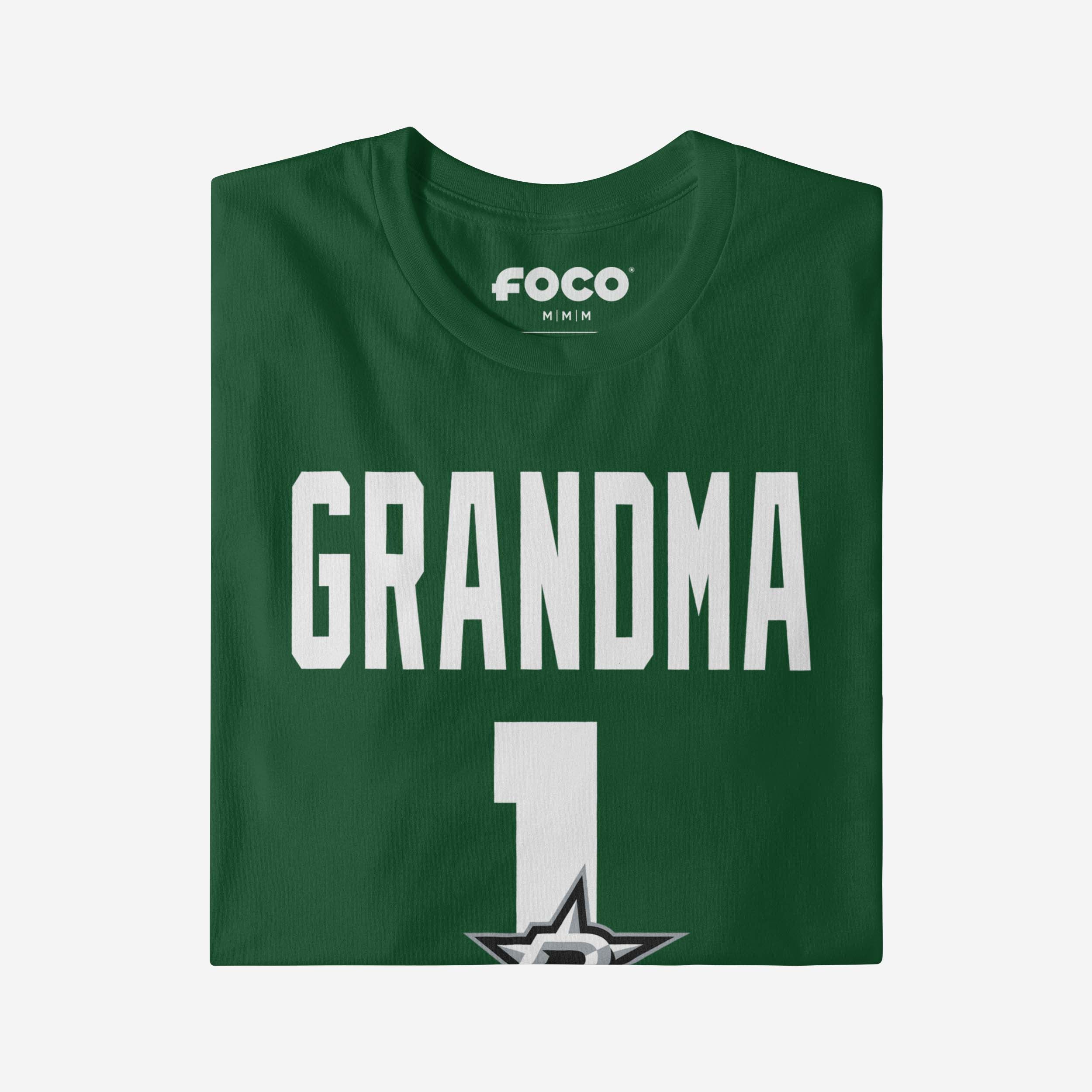 Dallas Stars Number 1 Grandma T-Shirt - Image 3