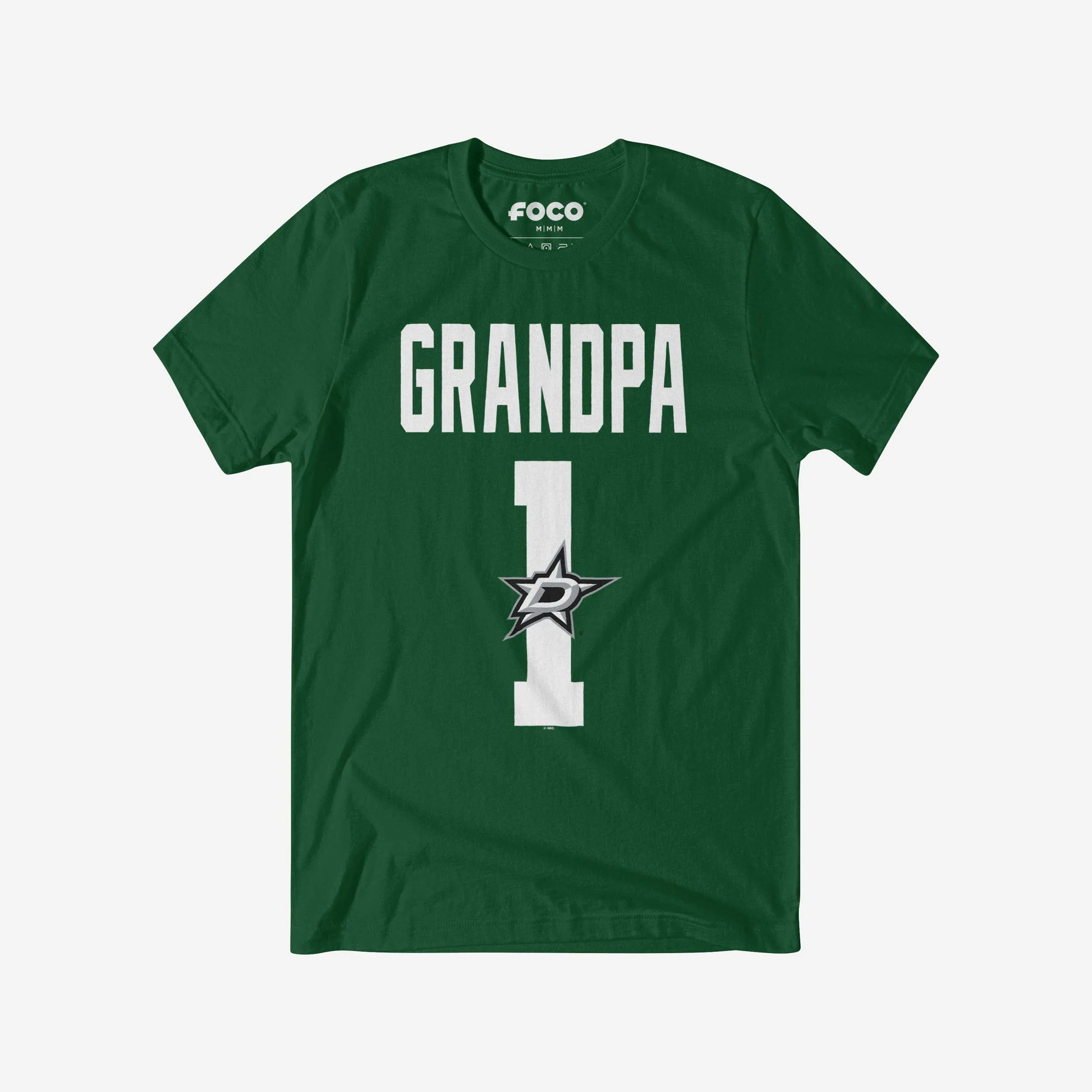 Dallas Stars Number 1 Grandpa T-Shirt