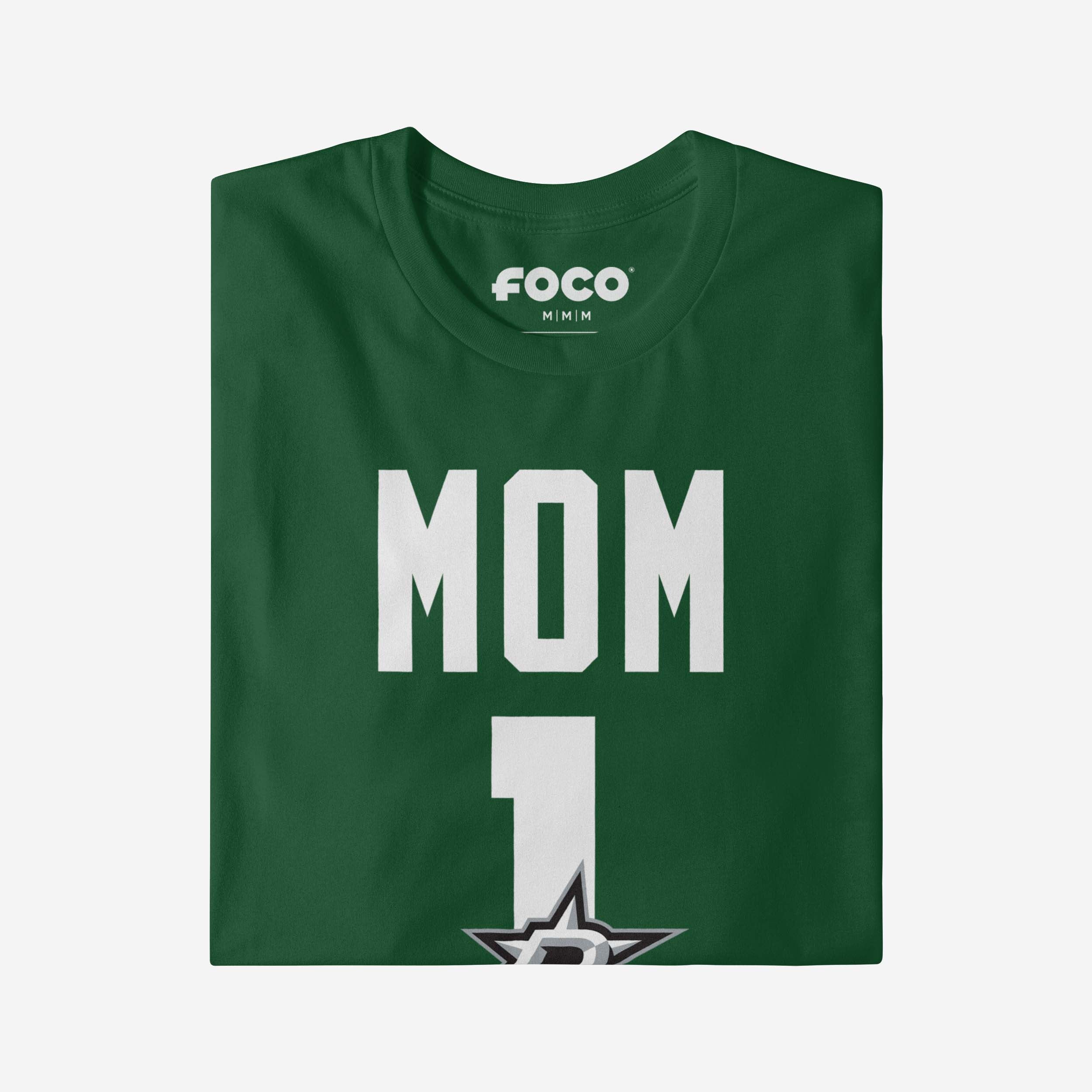 Dallas Stars Number 1 Mom T-Shirt - Image 3