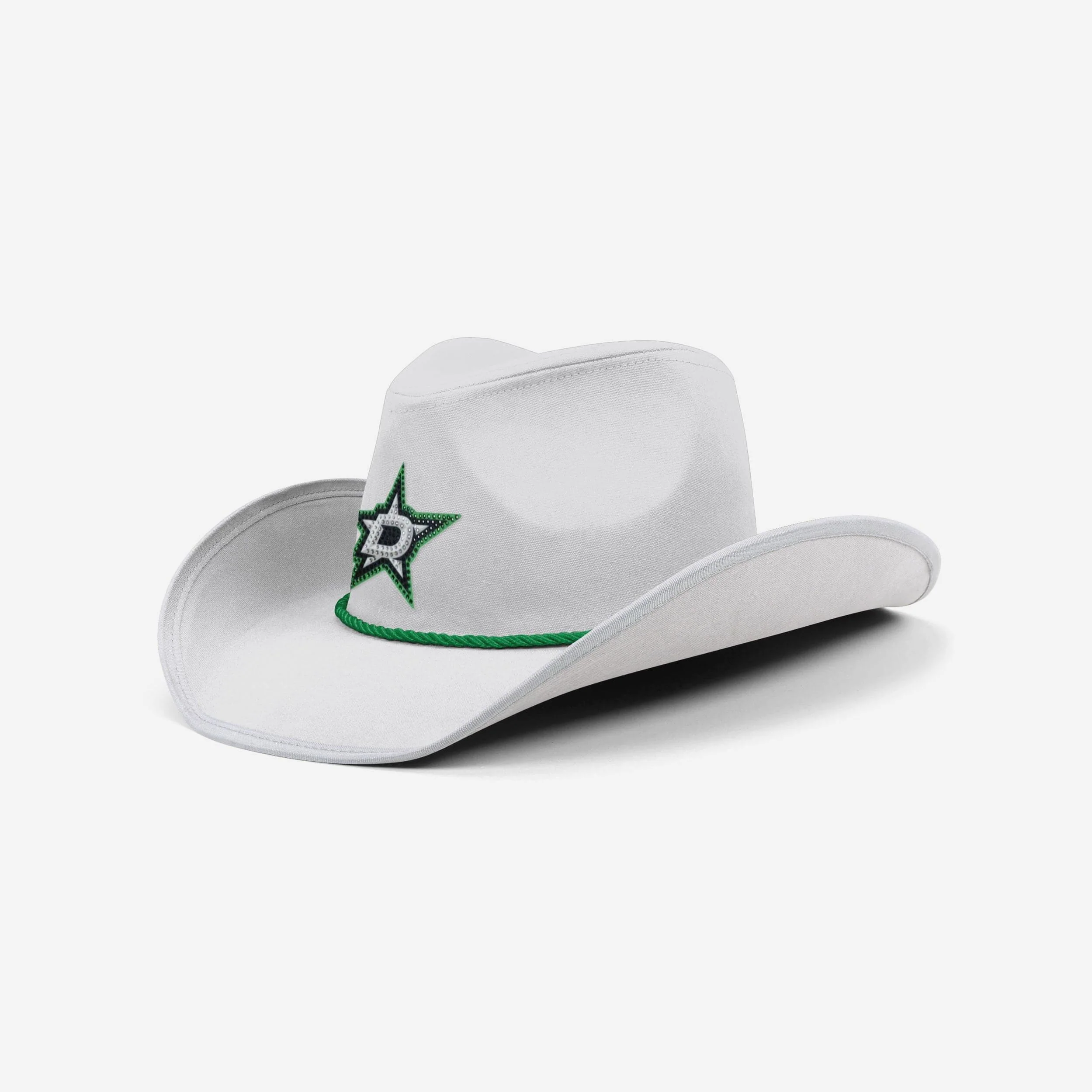 Dallas Stars White Rhinestone Logo Cowboy Hat