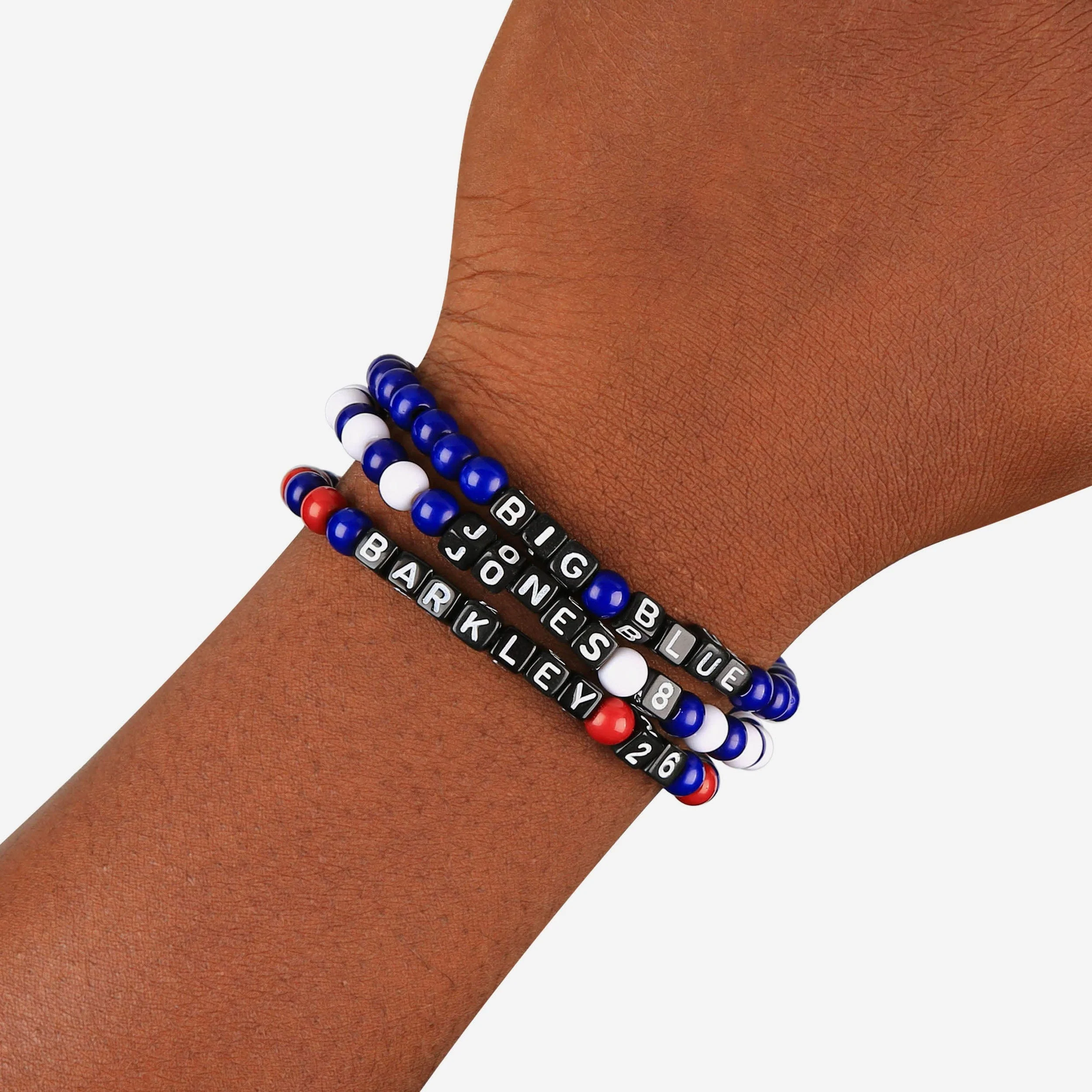 Daniel Jones & Saquon Barkley New York Giants 3 Pack Player Beaded Friendship Bracelet - Image 4