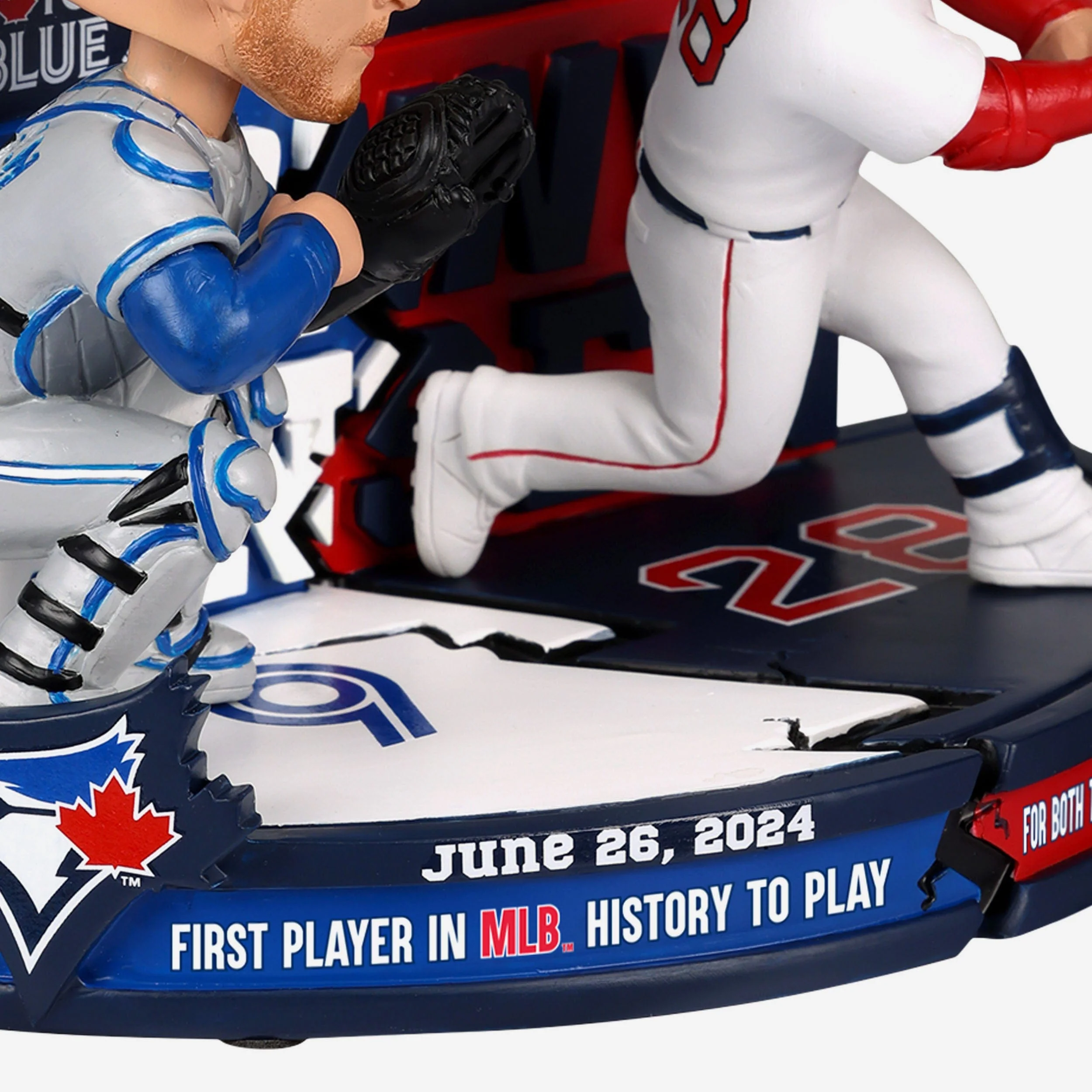 Danny Jansen Toronto Blue Jays & Boston Red Sox Two Teams In One Game Dual Bobblehead - Image 4
