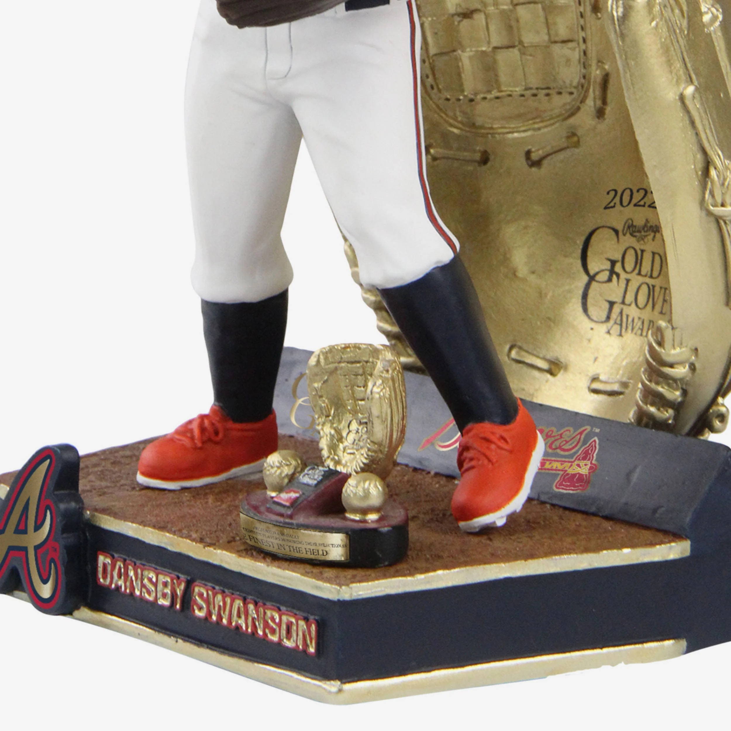 Dansby Swanson Atlanta Braves 2022 Gold Glove Bobblehead - Image 3
