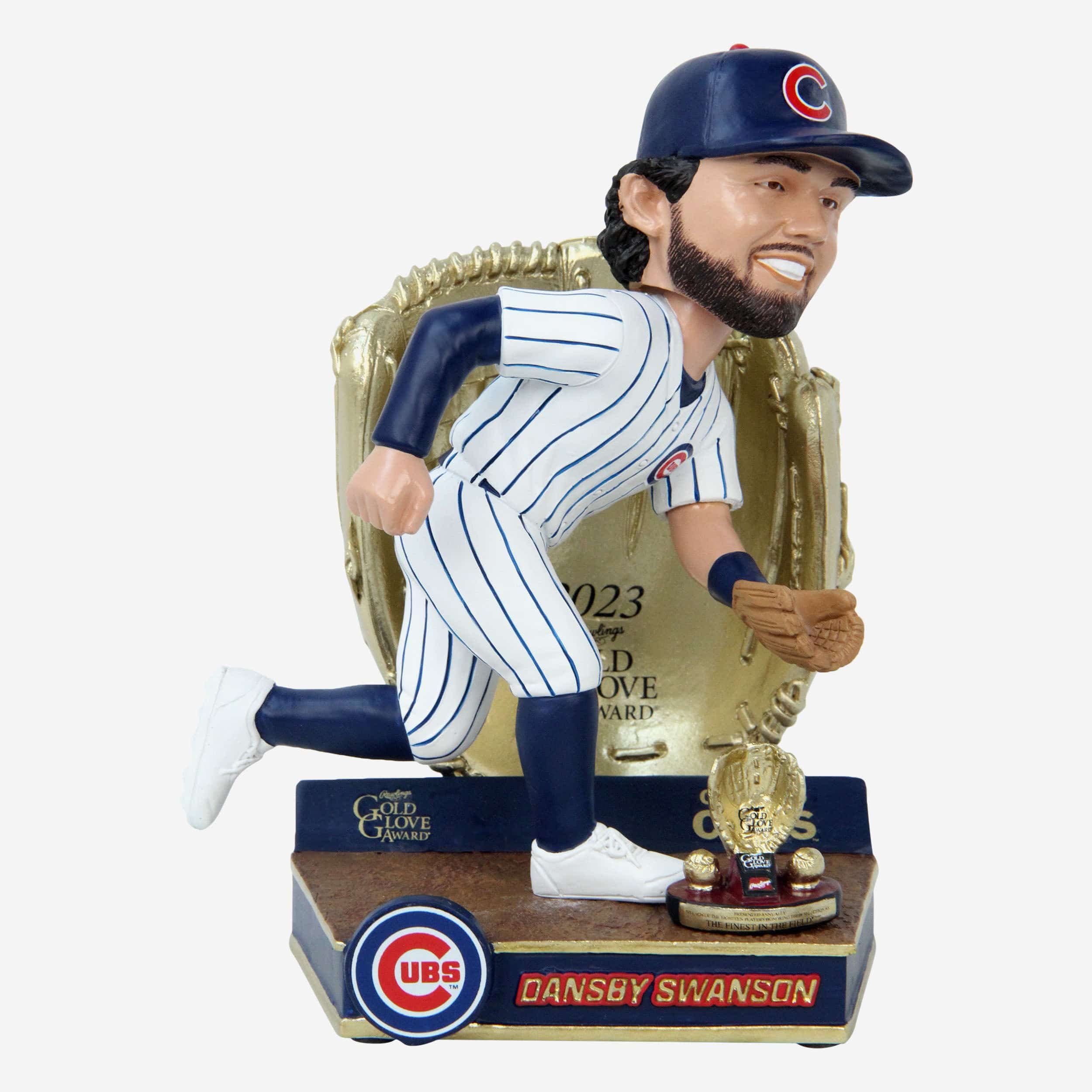 Dansby Swanson Chicago Cubs 2023 Gold Glove Bobblehead