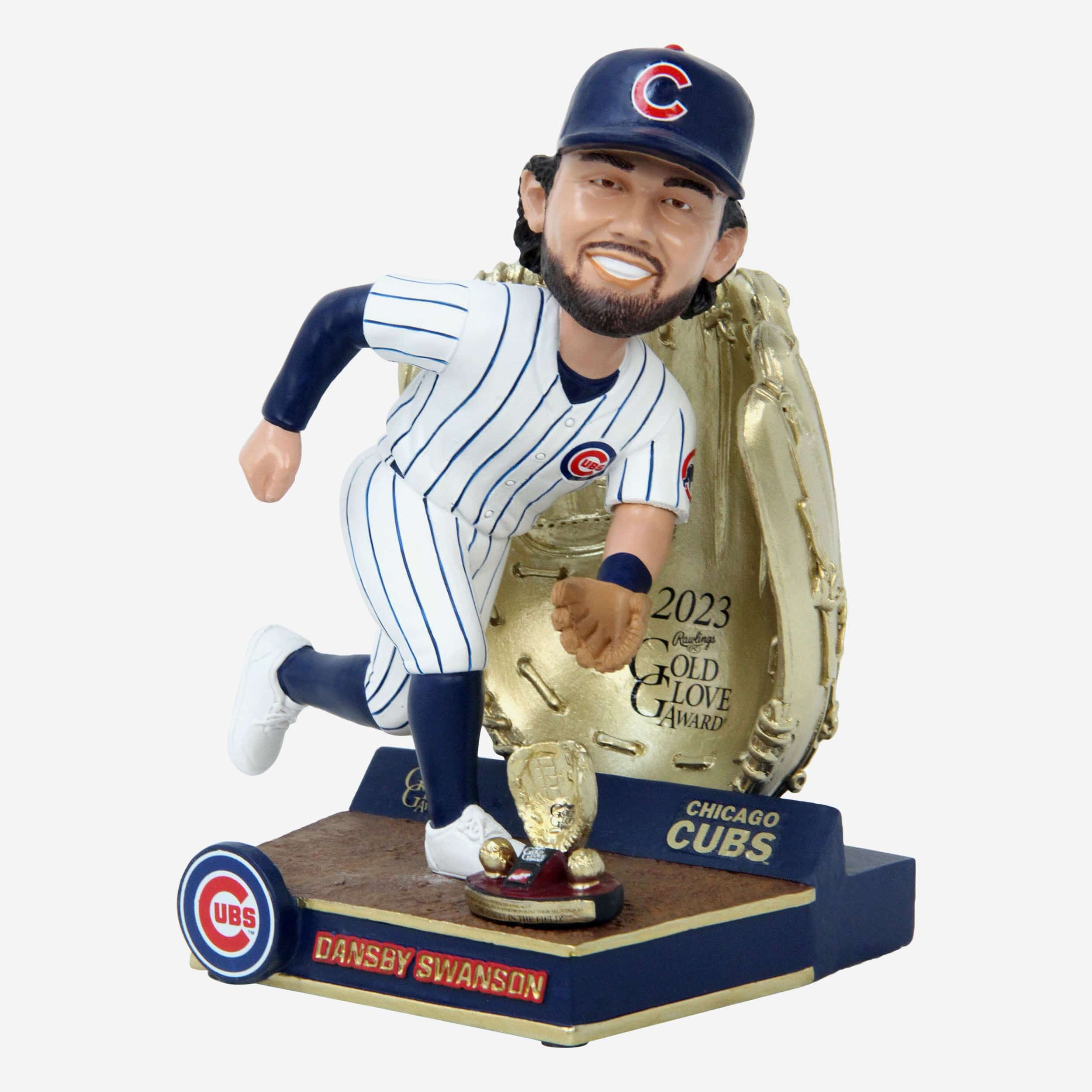 Dansby Swanson Chicago Cubs 2023 Gold Glove Bobblehead - Image 4