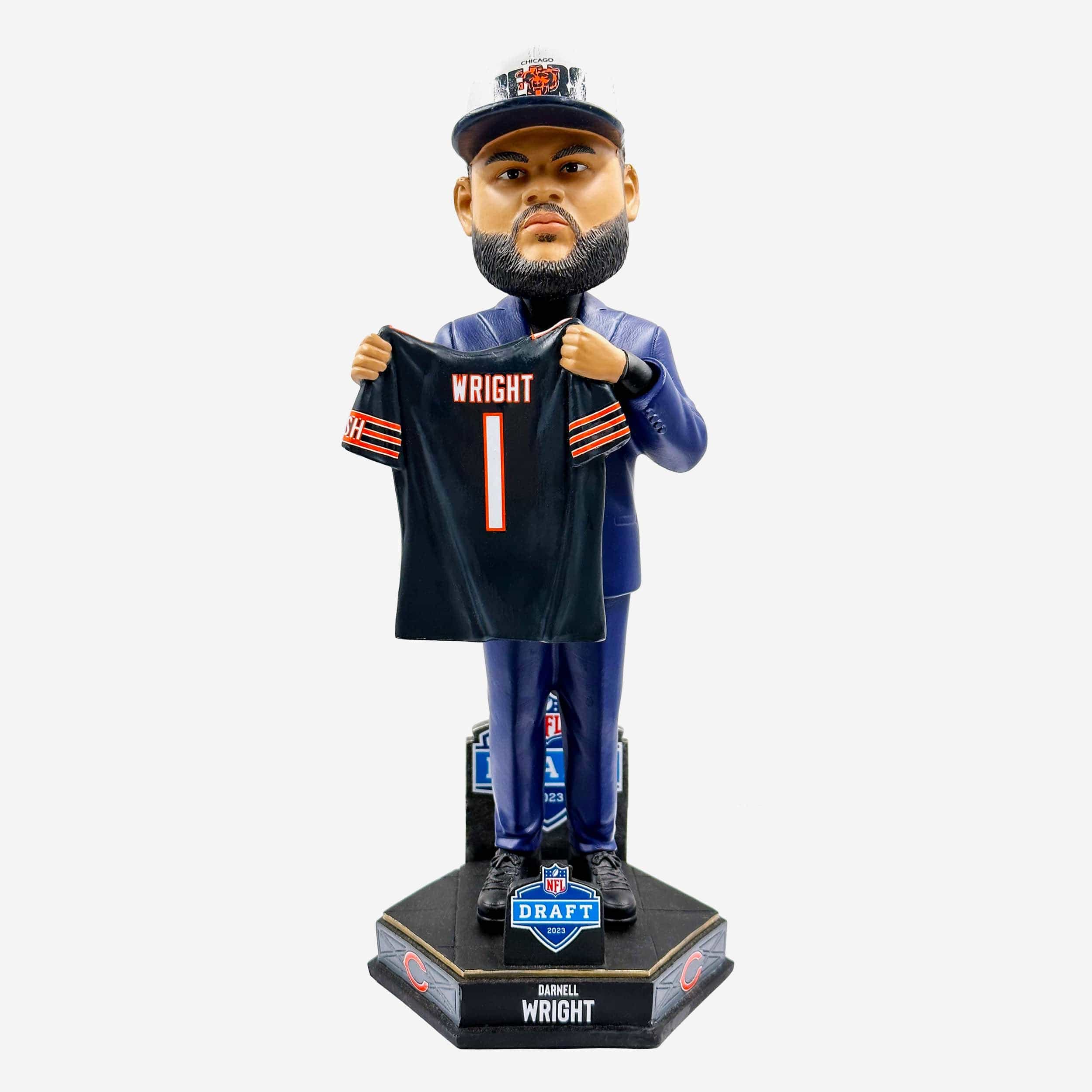 Darnell Wright Chicago Bears 2023 Draft Pick Bobblehead