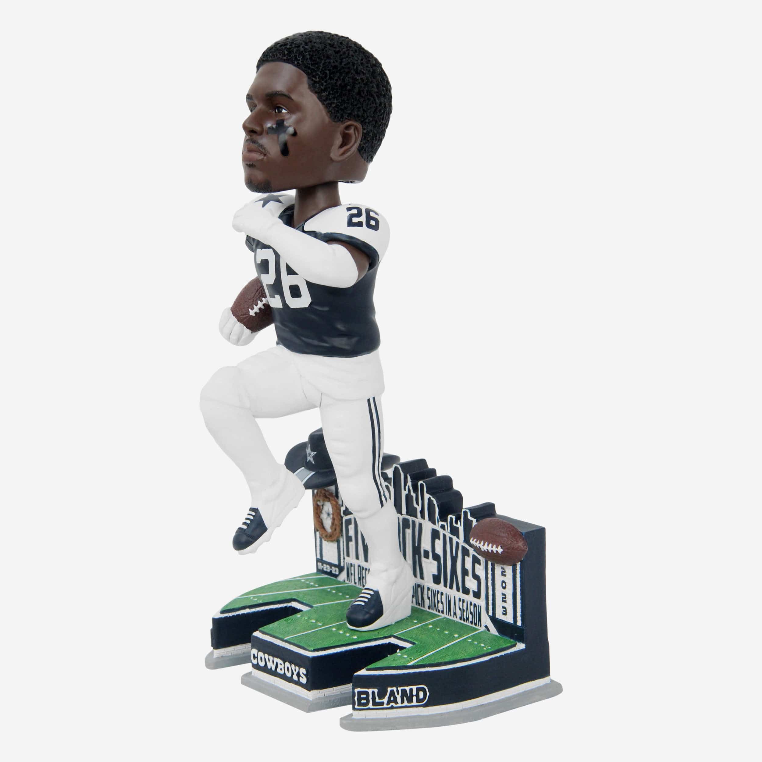 DaRon Bland Dallas Cowboys Pick 6 Record Bobblehead - Image 4