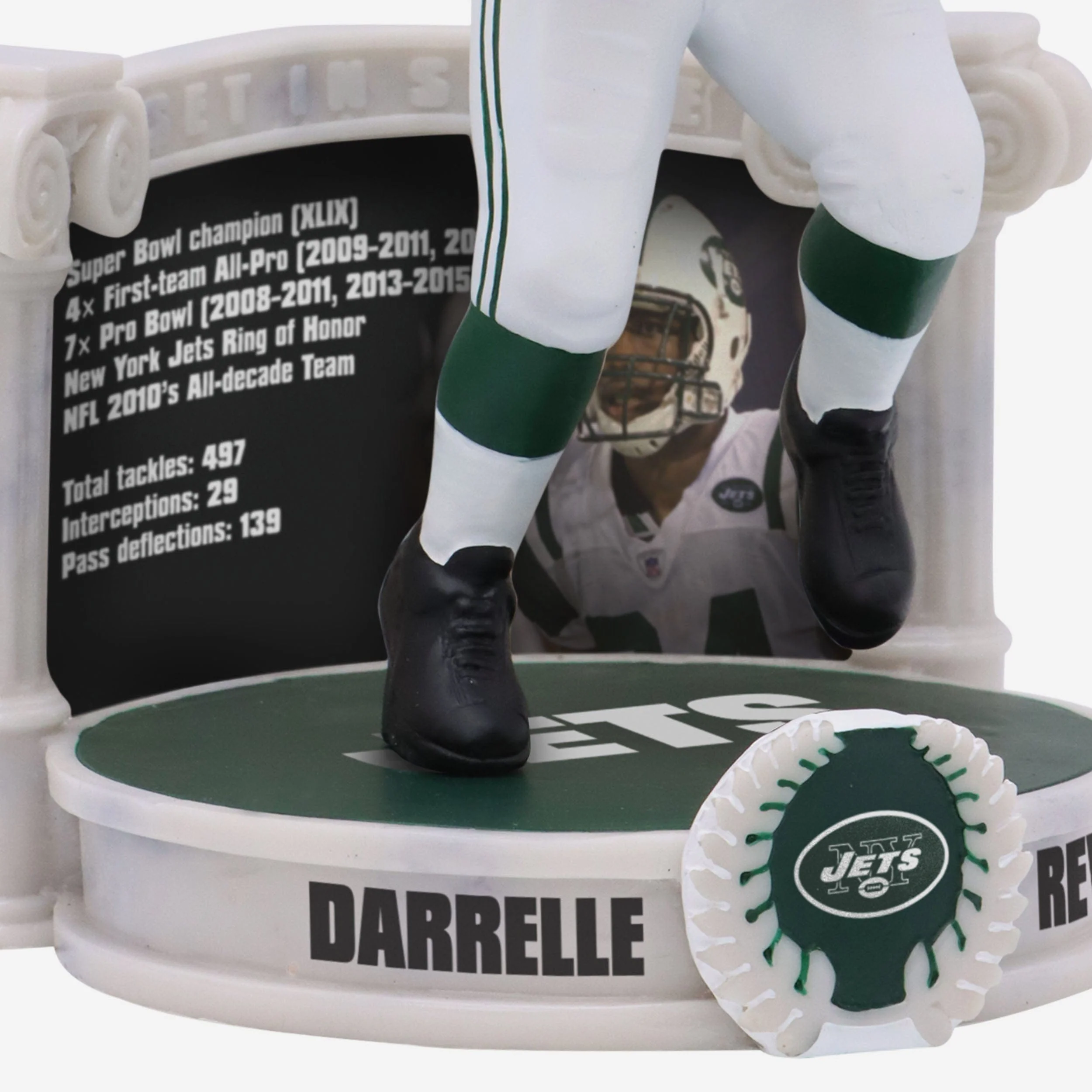 Darrelle Revis New York Jets Career Retrospective Bobblehead - Image 3