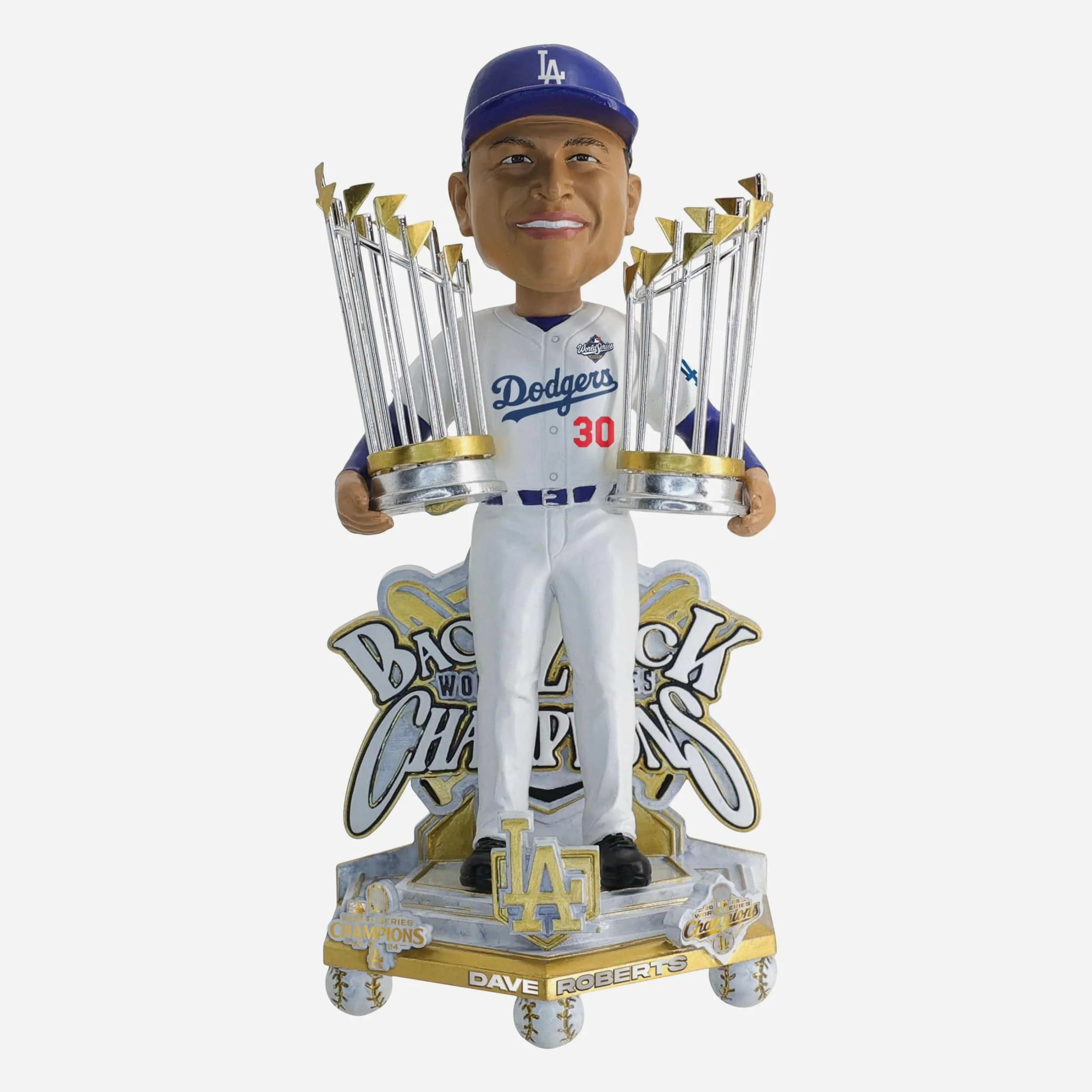Dave Roberts Los Angeles Dodgers 2025 Back To Back World Series Champions Celebration Bobblehead