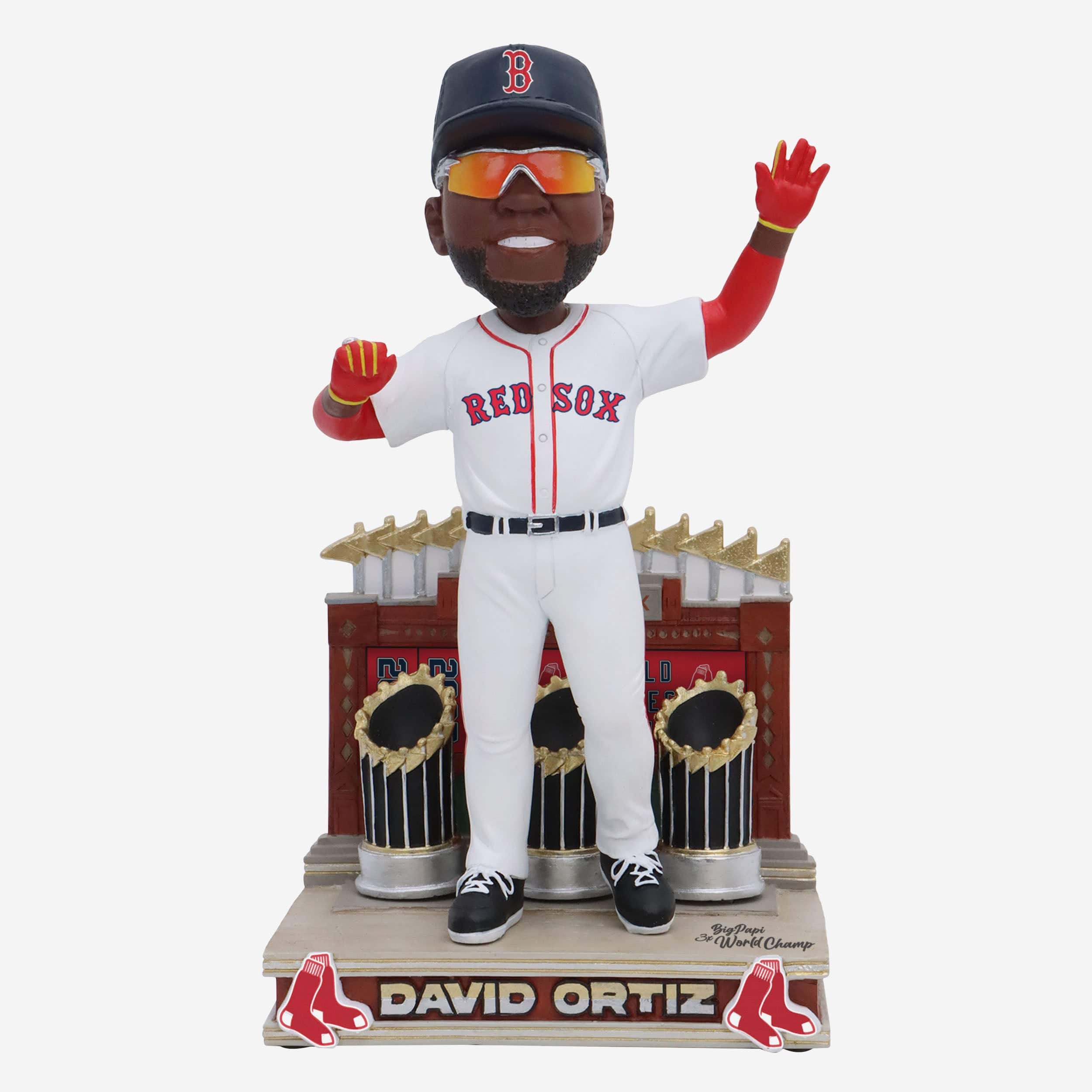 David Ortiz Boston Red Sox 3x World Series Champion Bobblehead