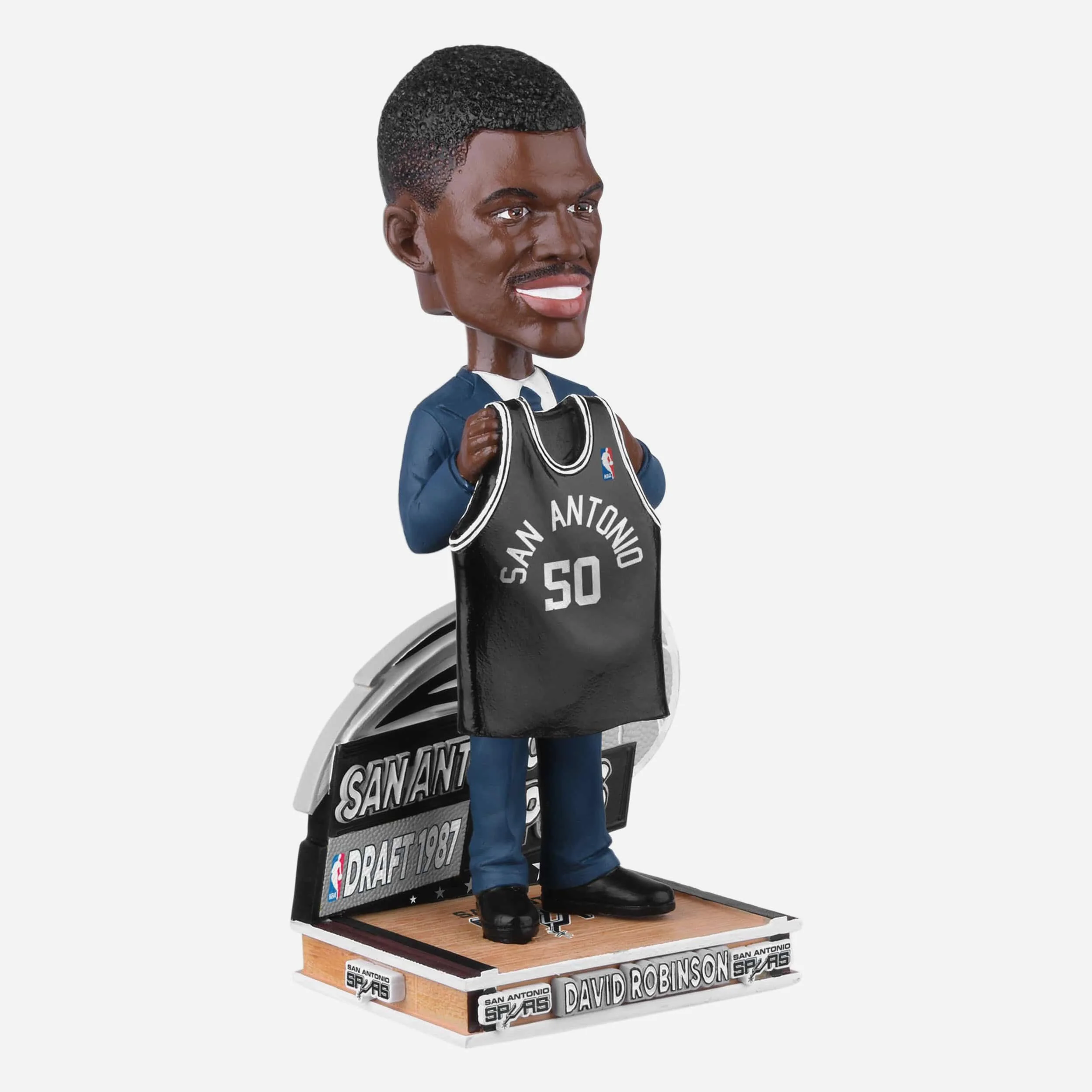 David Robinson San Antonio Spurs 1987 Draft Pick Bobblehead - Image 4