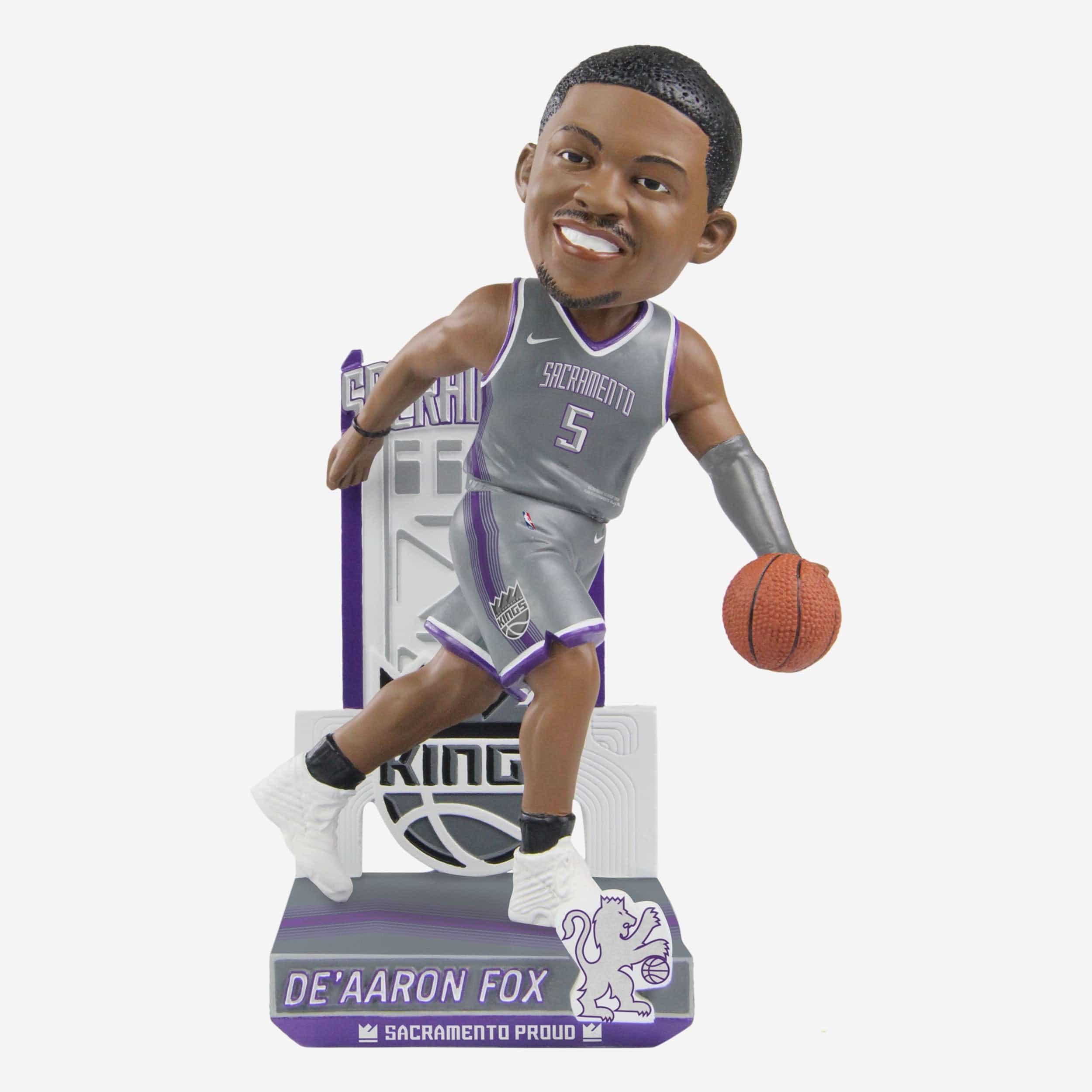 De'Aaron Fox Sacramento Kings 2023 City Jersey Bobblehead