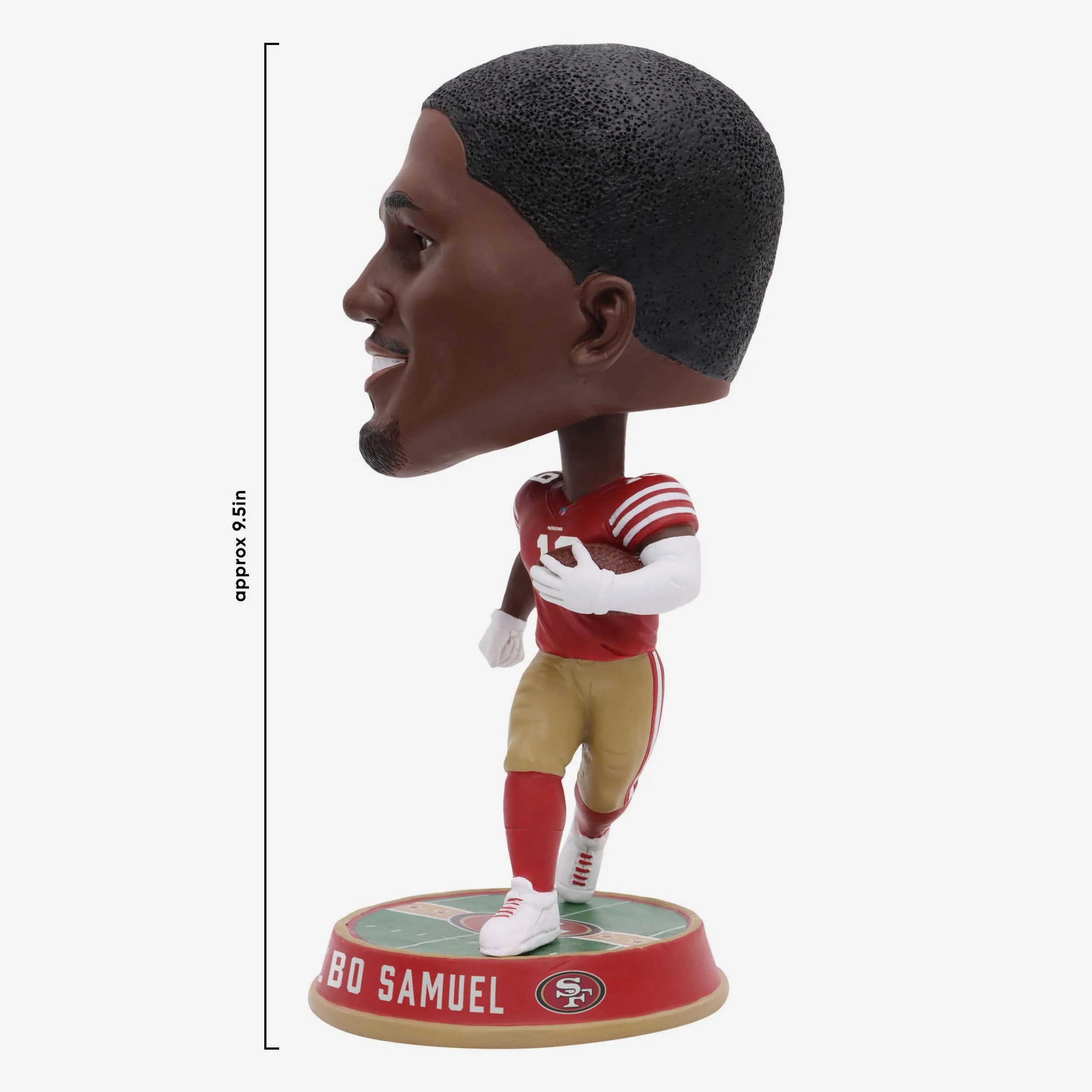 Deebo Samuel San Francisco 49ers Field Stripe Bighead Bobblehead - Image 4