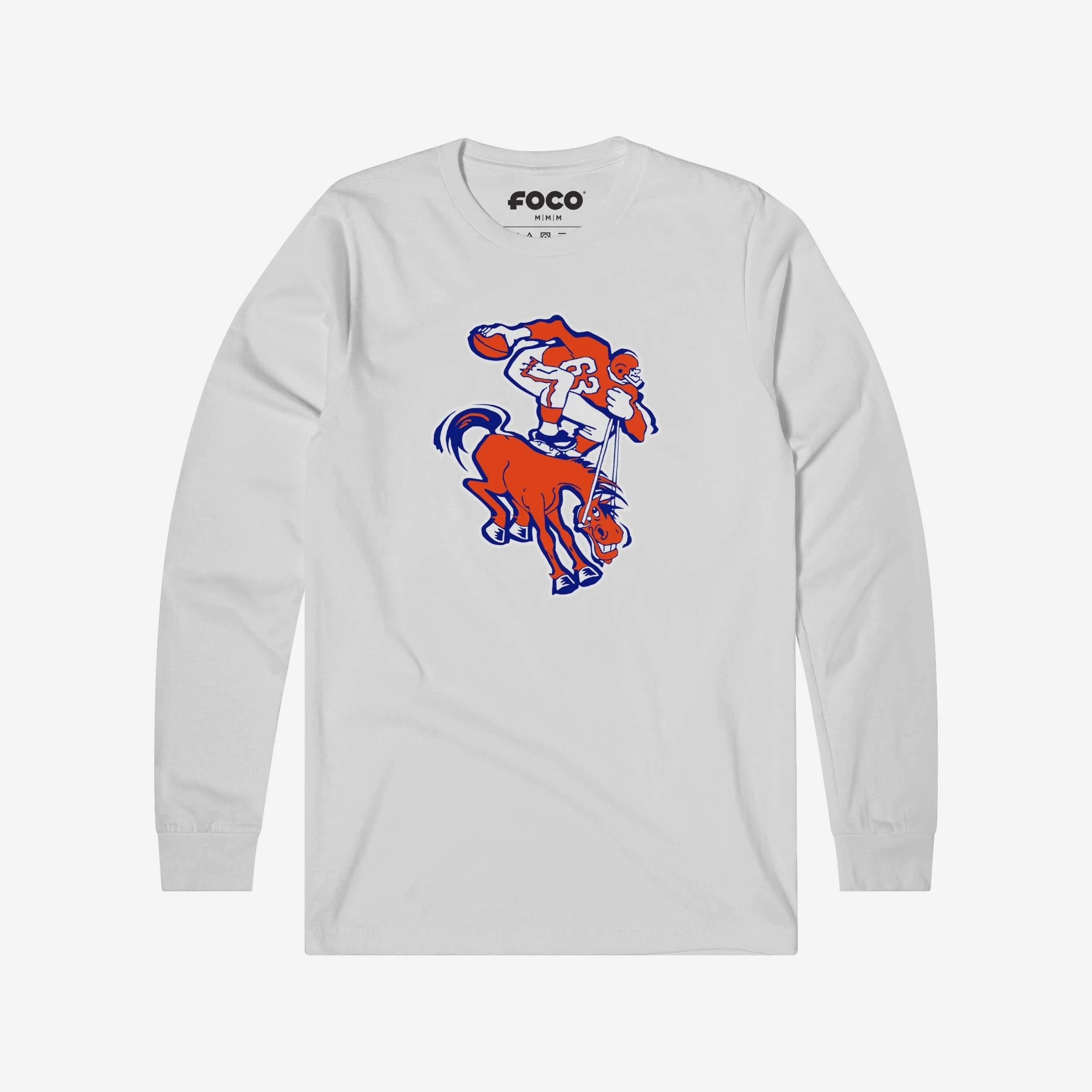 Denver Broncos 1962 Retro Logo Long Sleeve T-Shirt