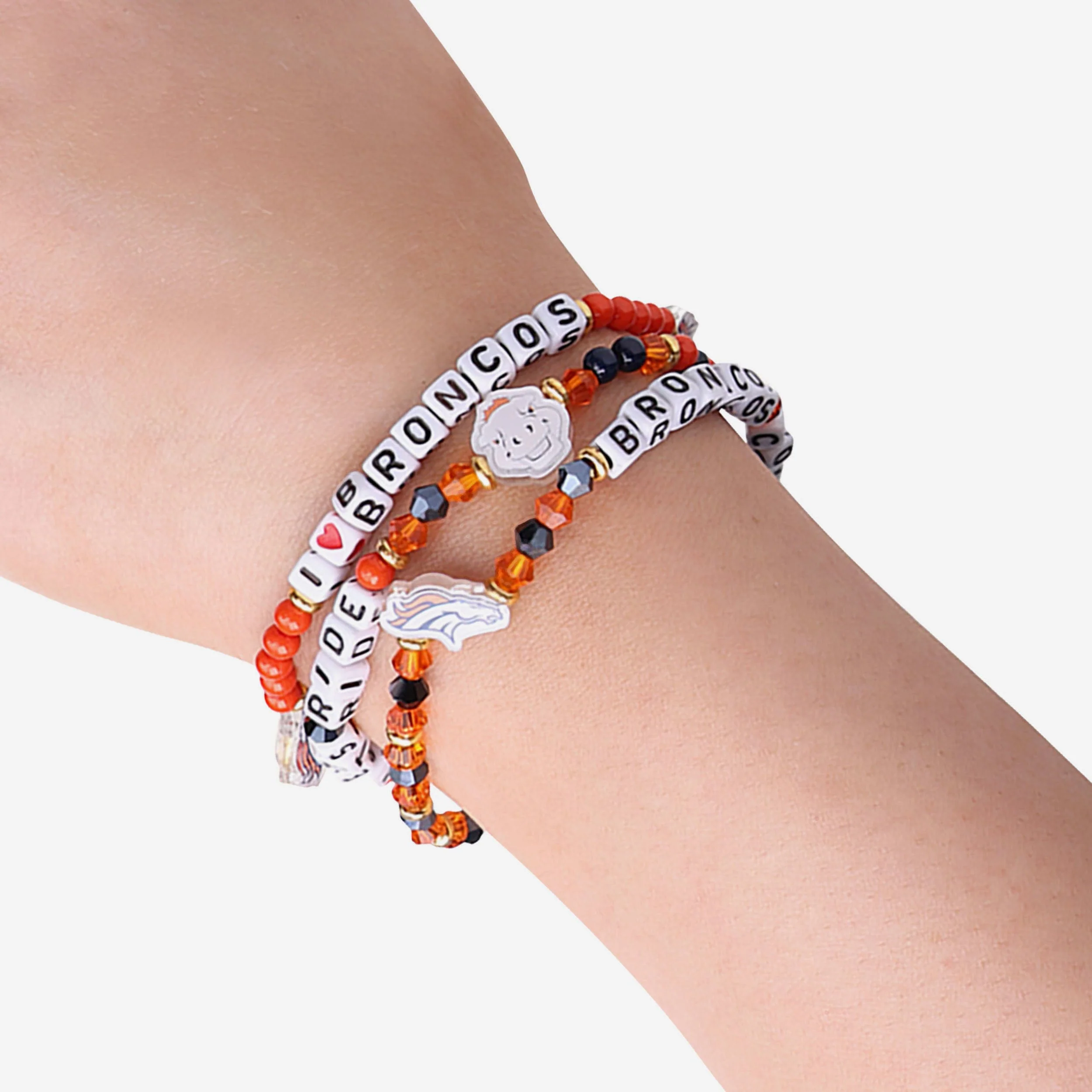 Denver Broncos 3 Pack Friendship Bracelet - Image 4