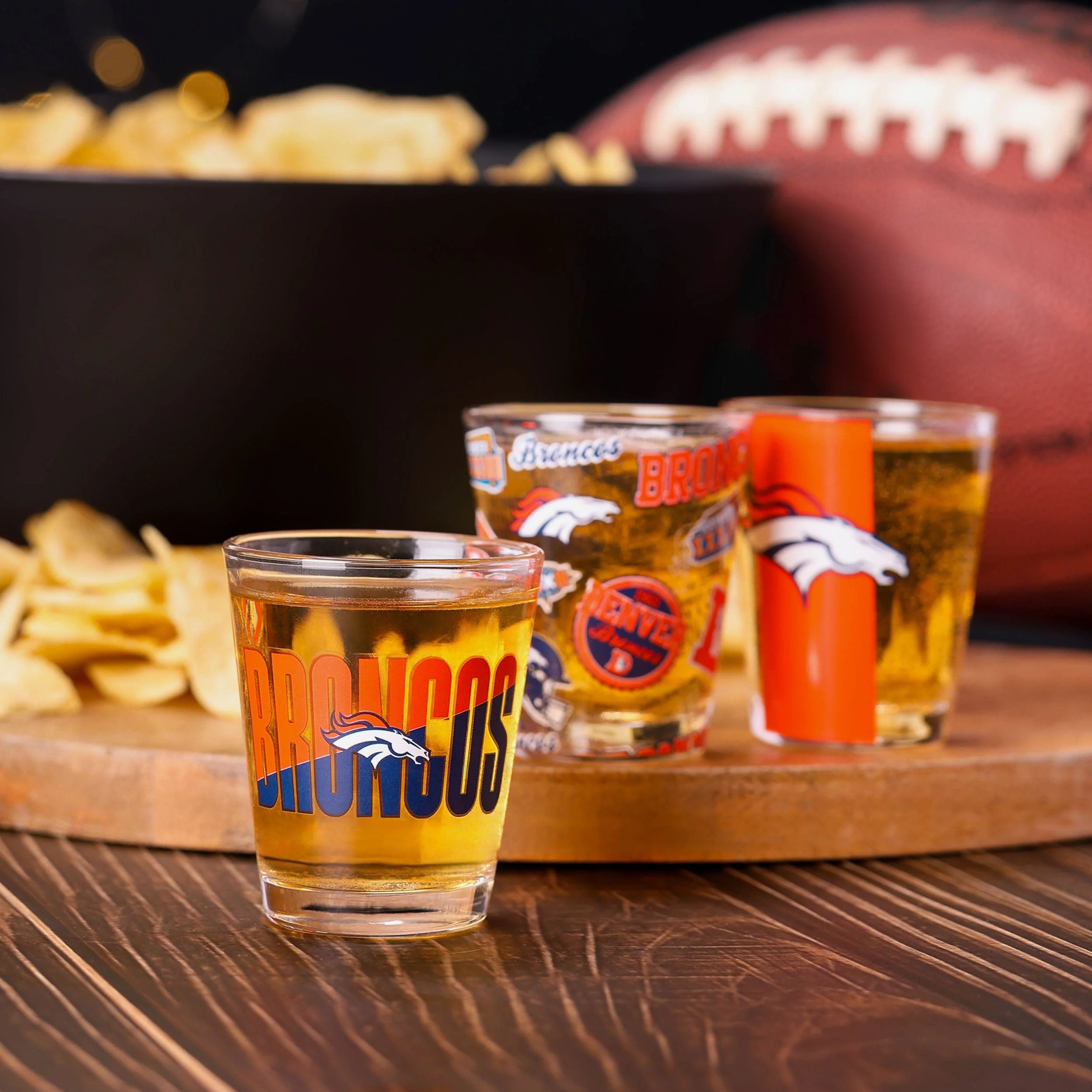 Denver Broncos 3 Pack Shot Glass - Image 2