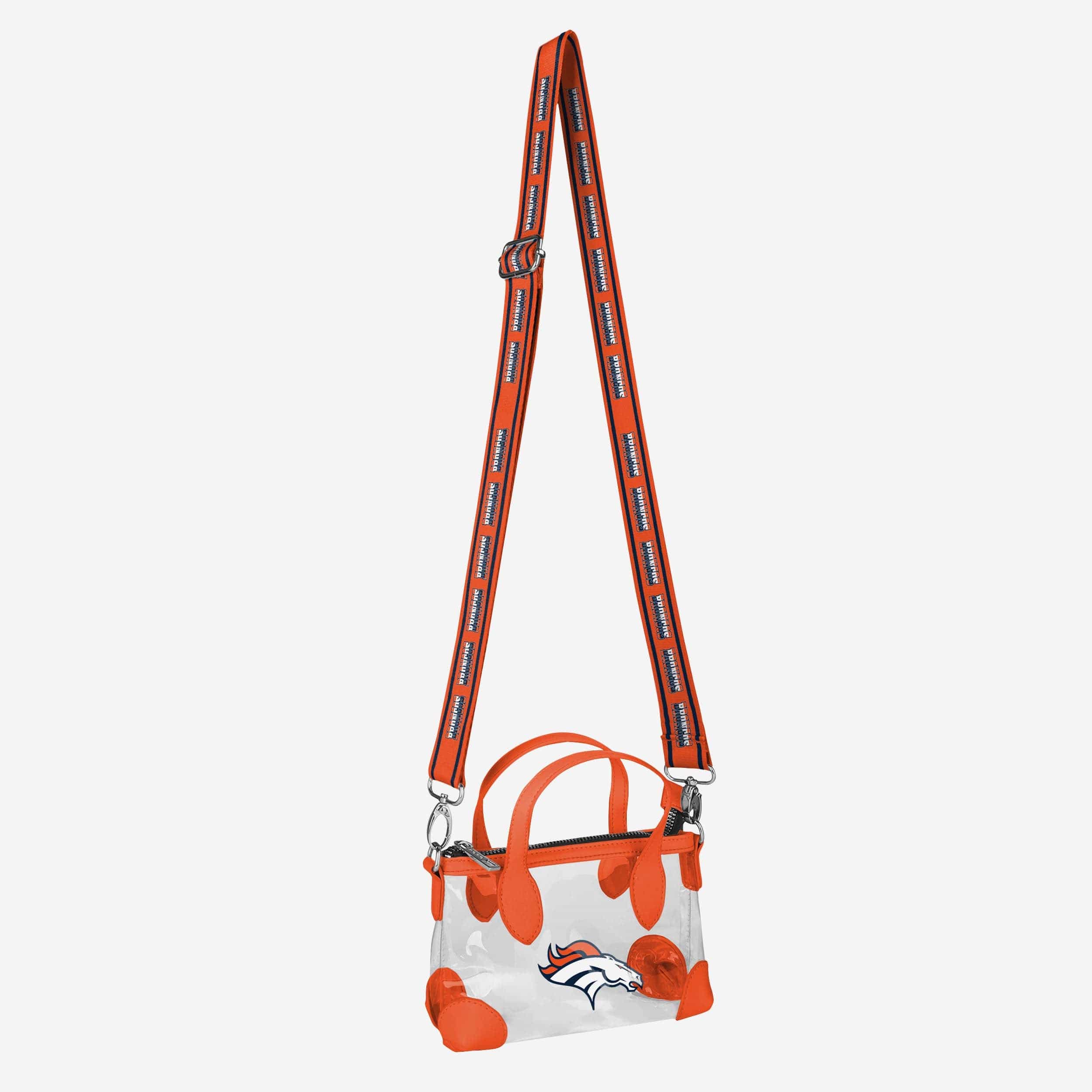 Denver Broncos Big Logo Clear Crossbody Mini Purse - Image 3