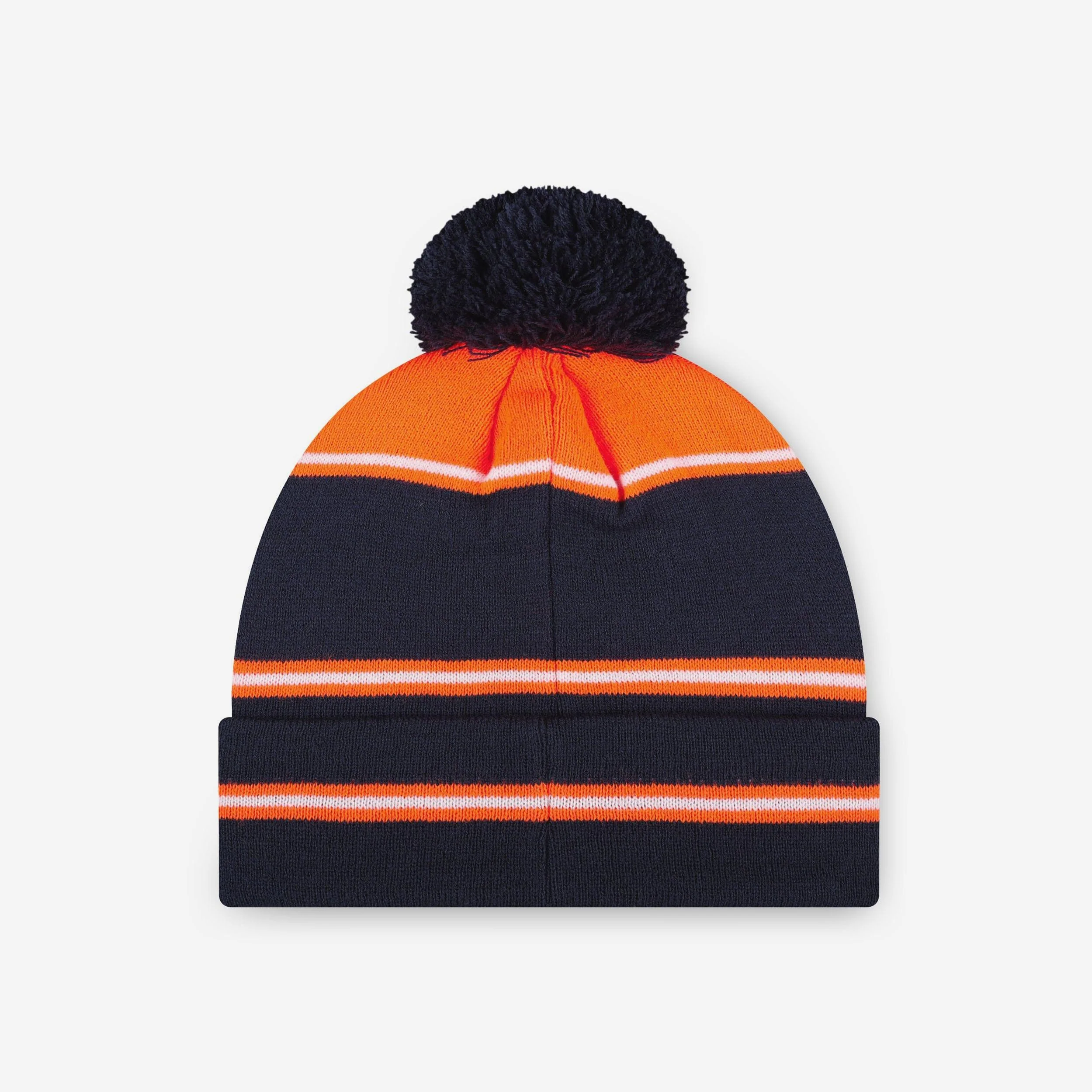 Denver Broncos Big Wordmark Stripe Pom Beanie - Image 2