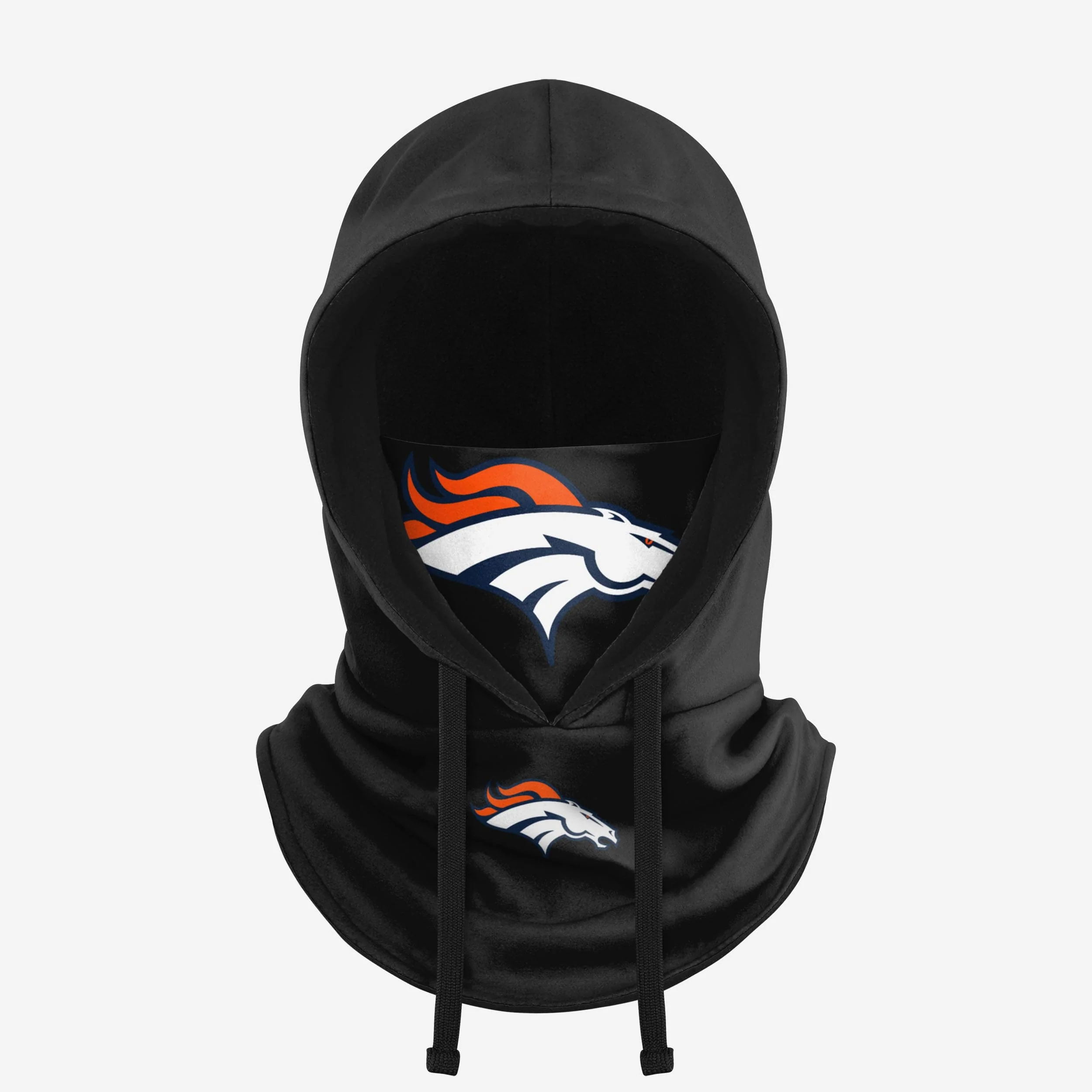 Denver Broncos Black Drawstring Hooded Gaiter
