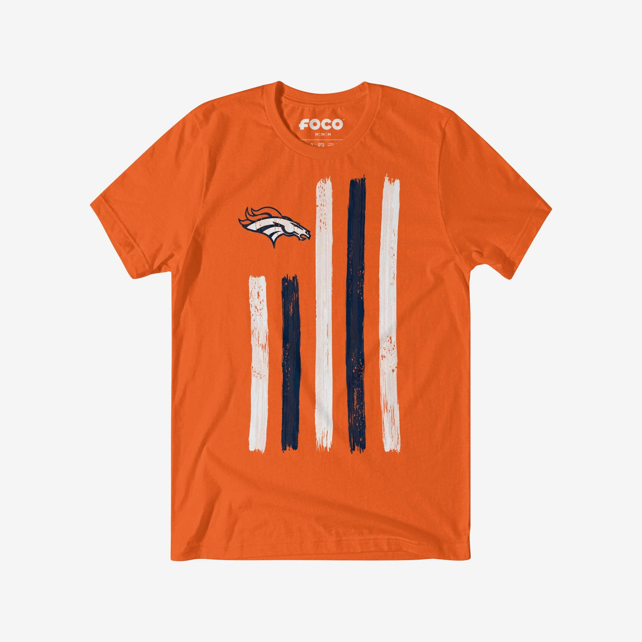 Denver Broncos Brushstroke Flag T-Shirt