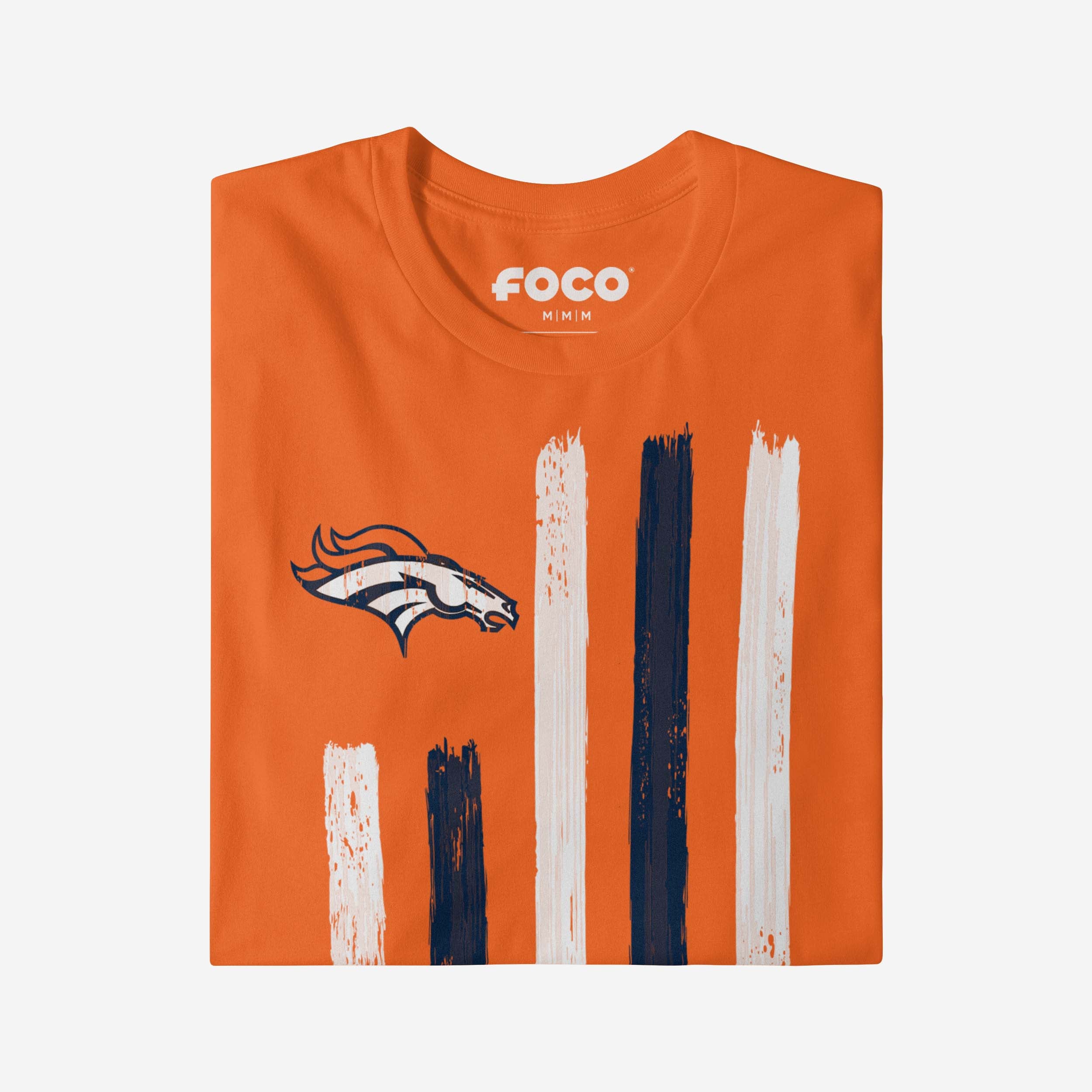 Denver Broncos Brushstroke Flag T-Shirt - Image 4