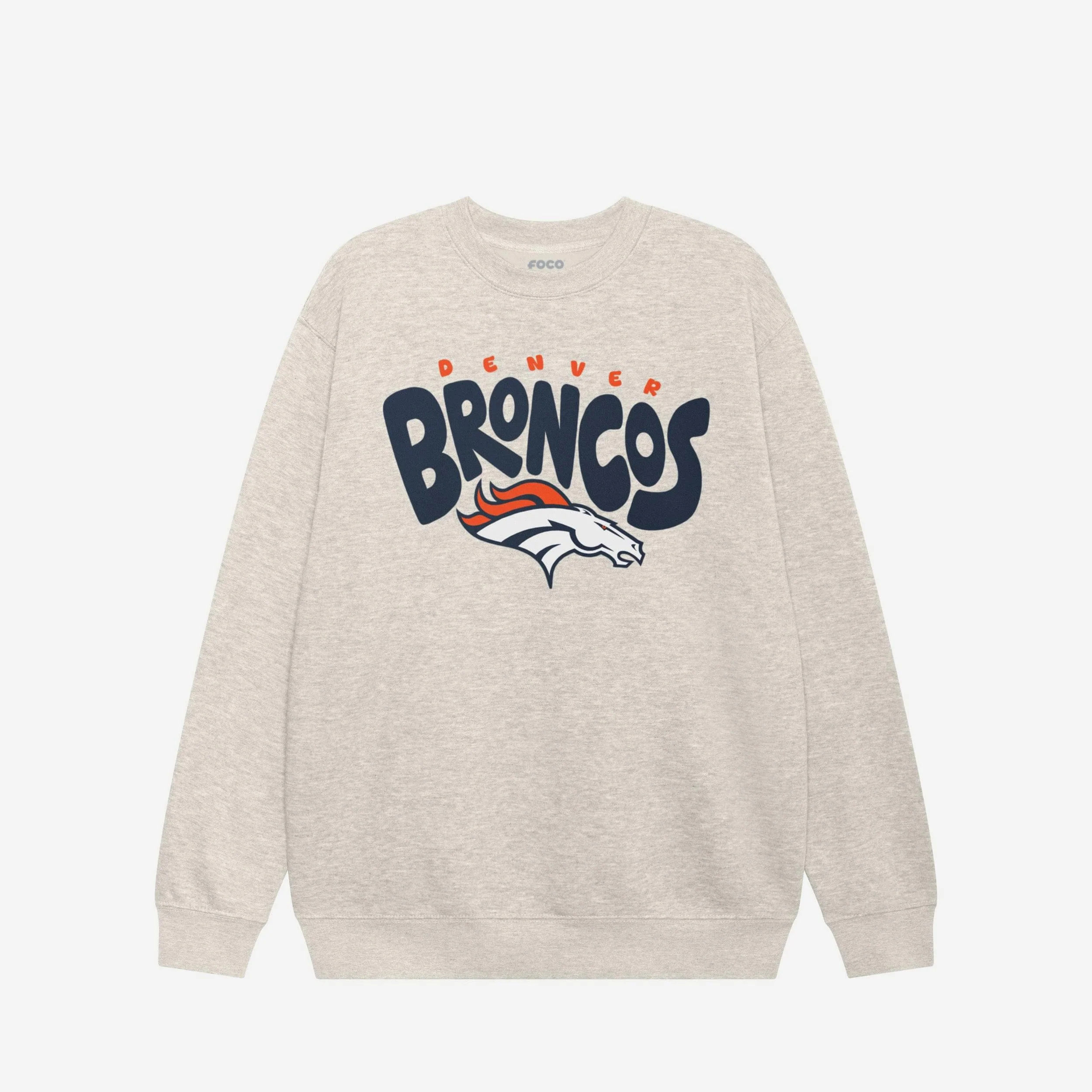 Denver Broncos Bubble Crew Neck Sweatshirt