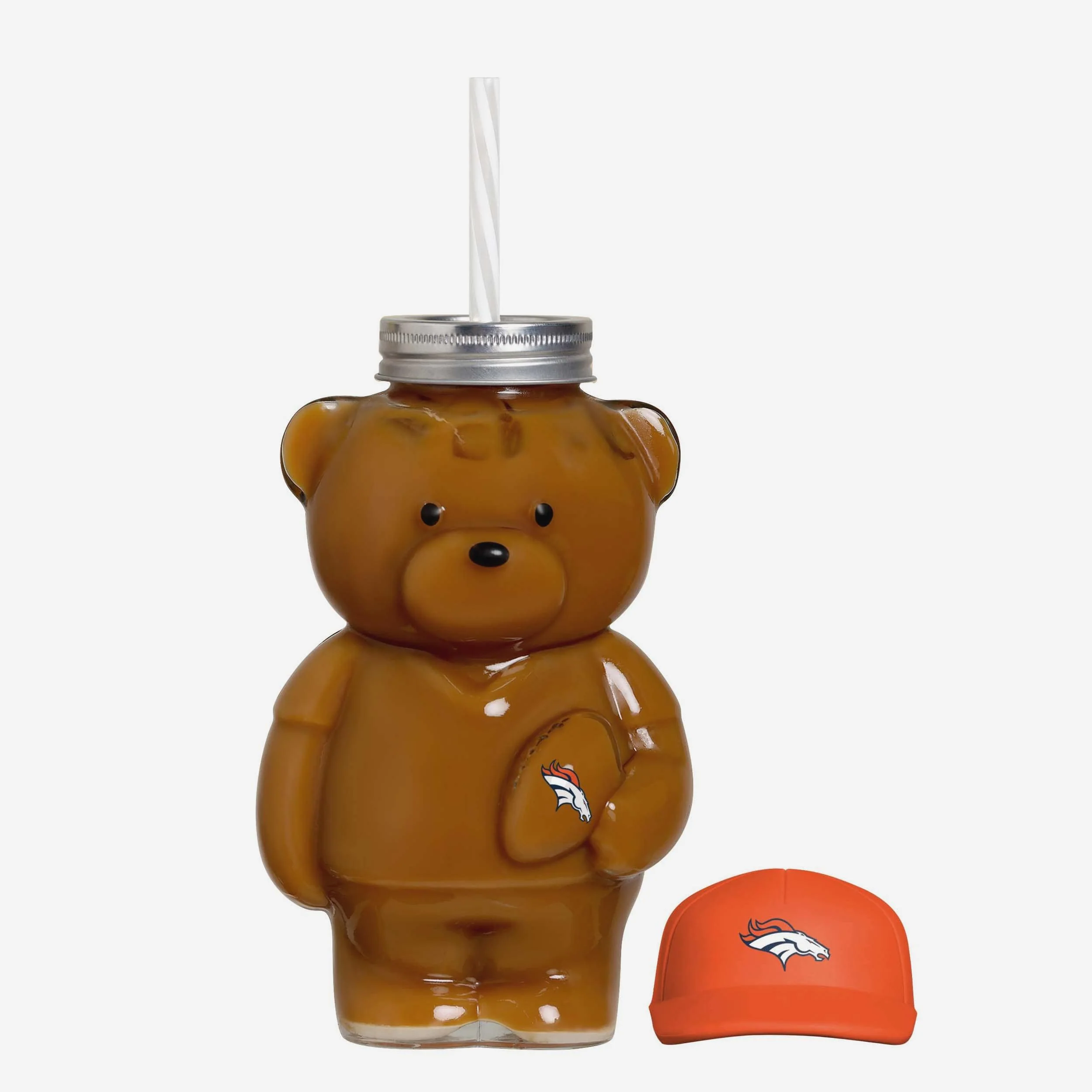 Denver Broncos Glass Bear Tumbler - Image 3