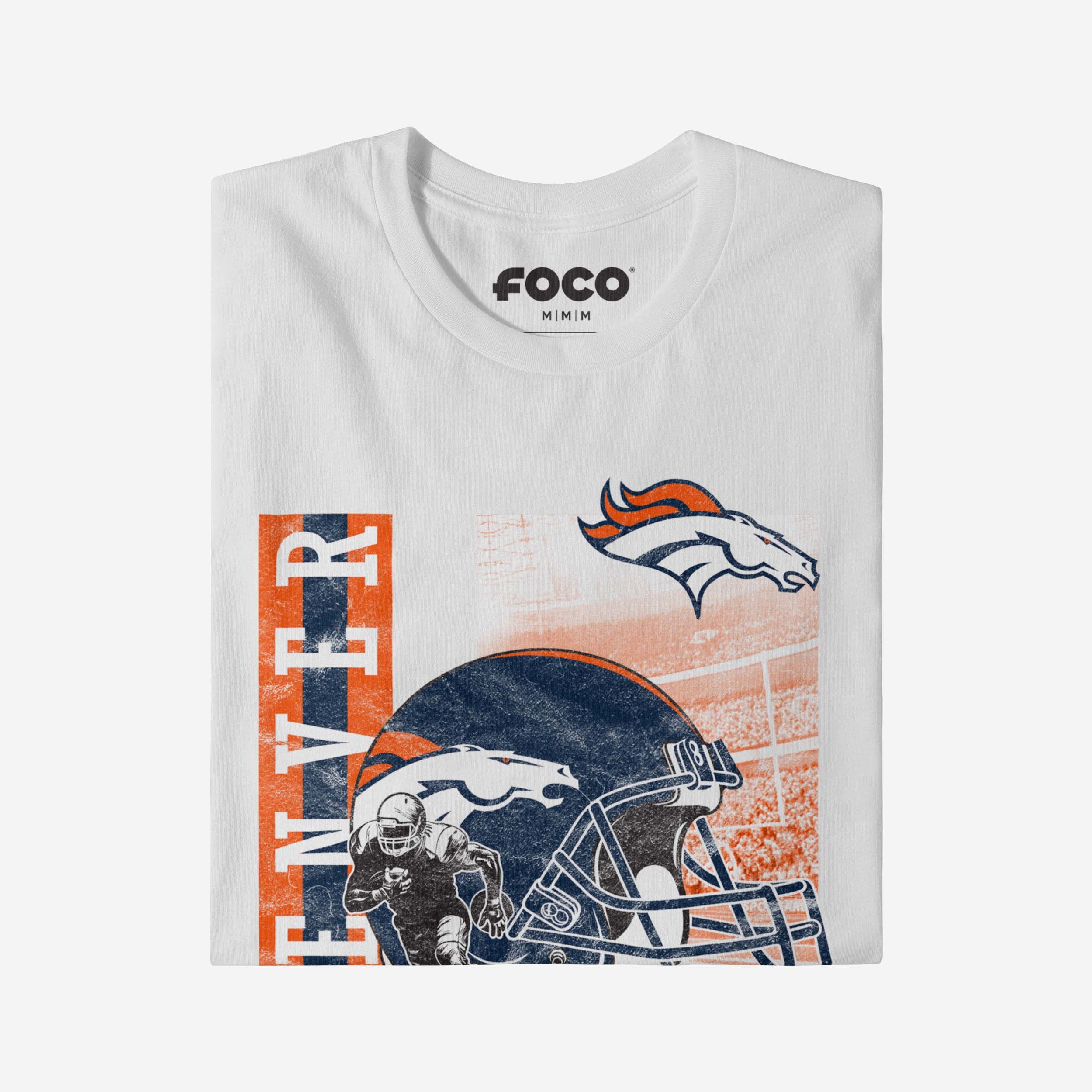 Denver Broncos Helmet Dash T-Shirt - Image 4