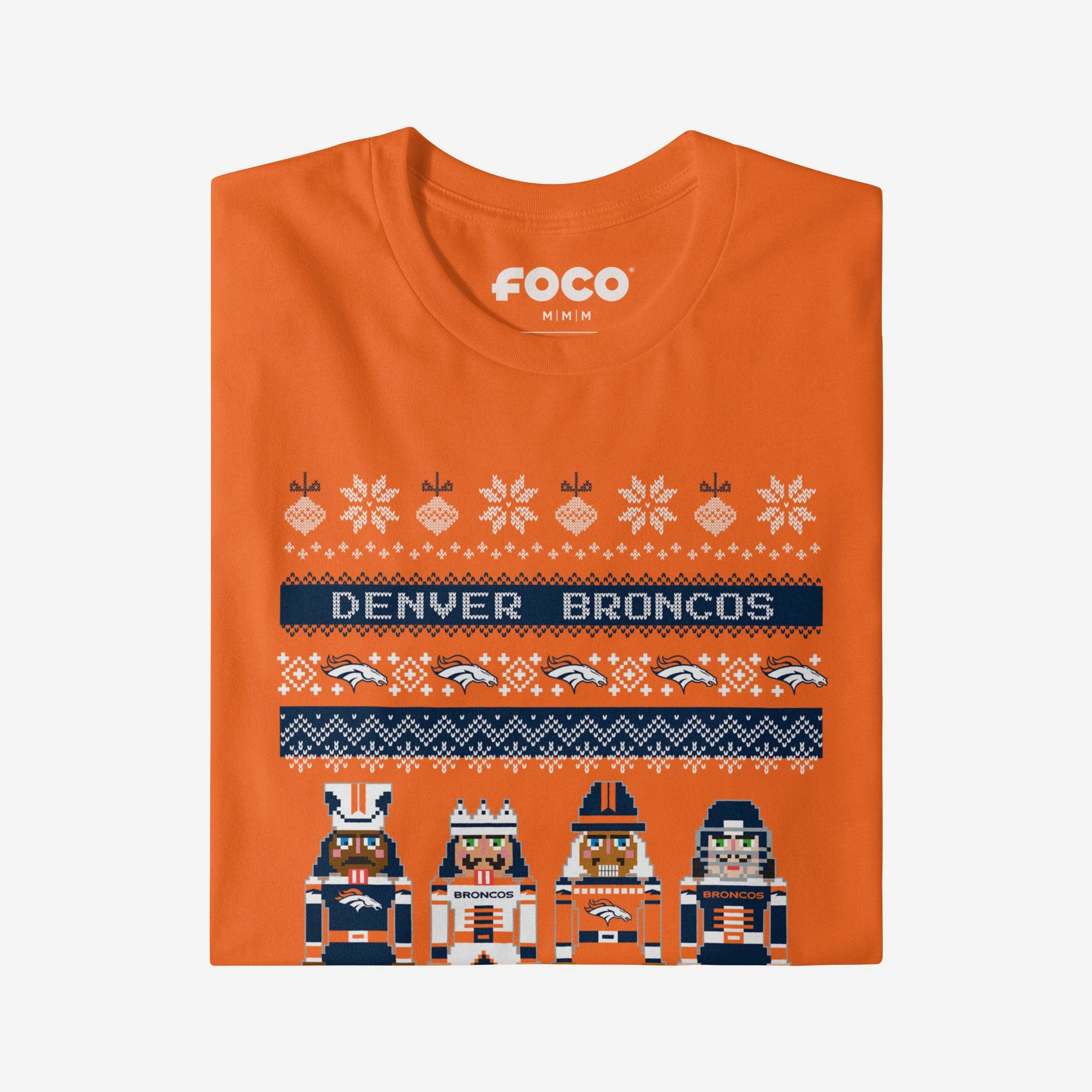 Denver Broncos Holiday Nutcracker Sweater T-Shirt - Image 4