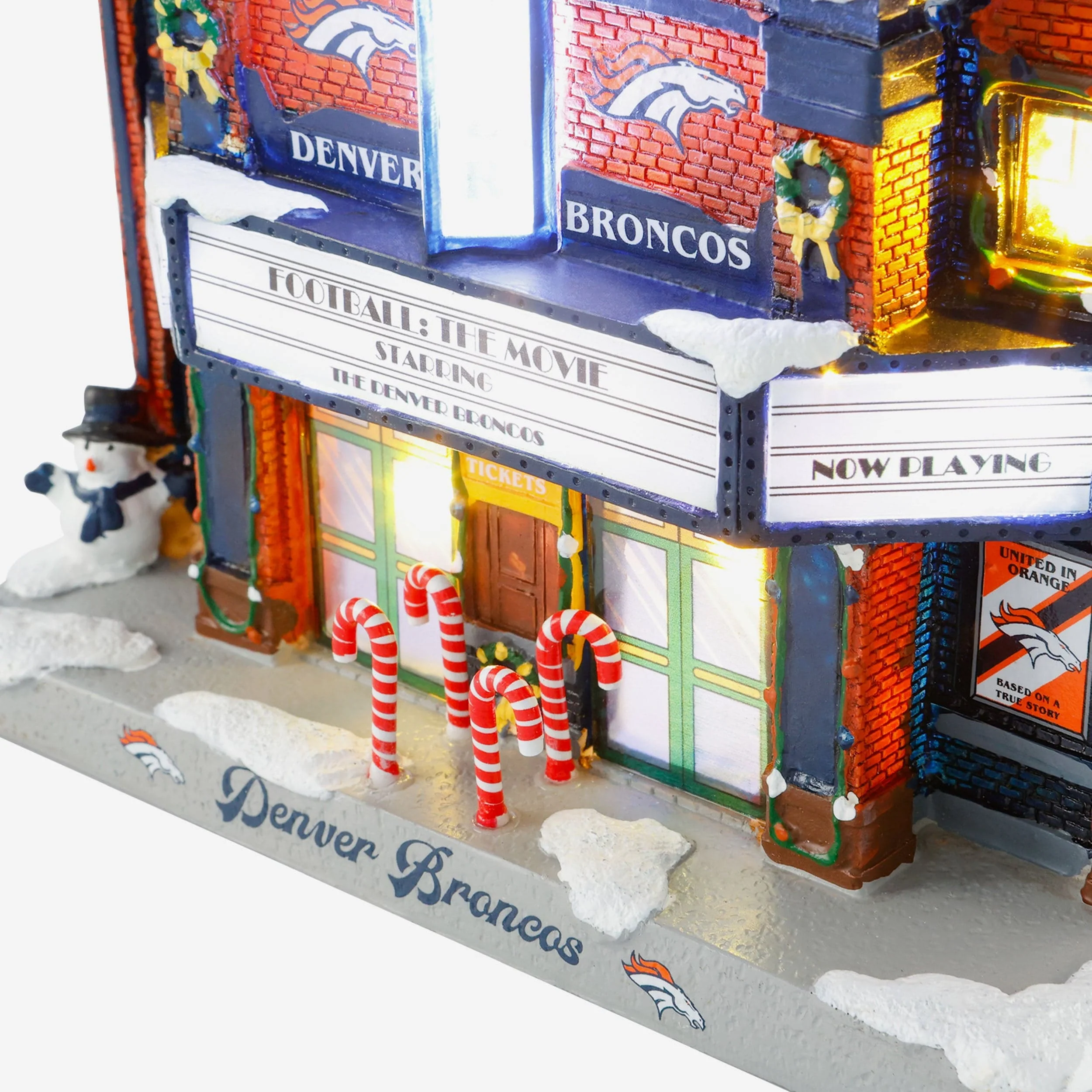 Denver Broncos Light Up Resin Team Theater - Image 2