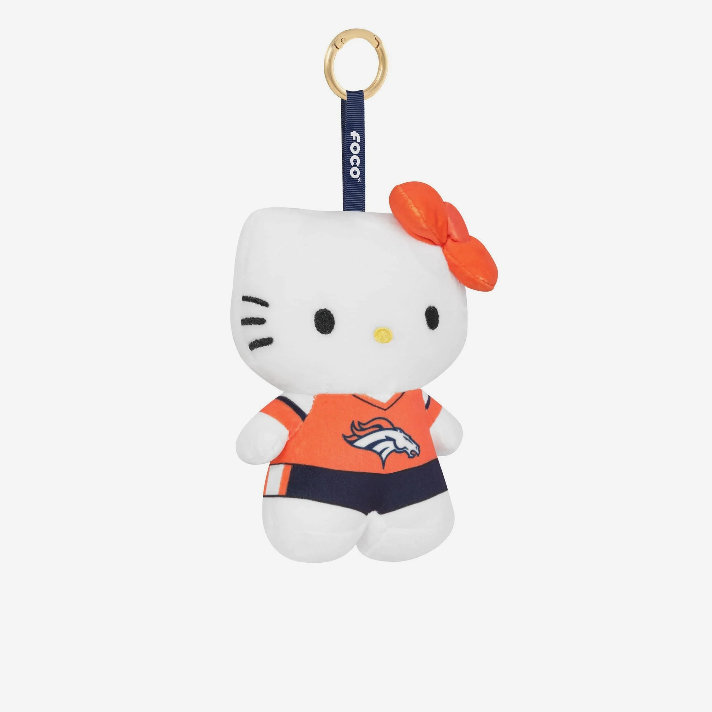Denver Broncos Plush Hello Kitty® Bag Charm Keychain - Image 3