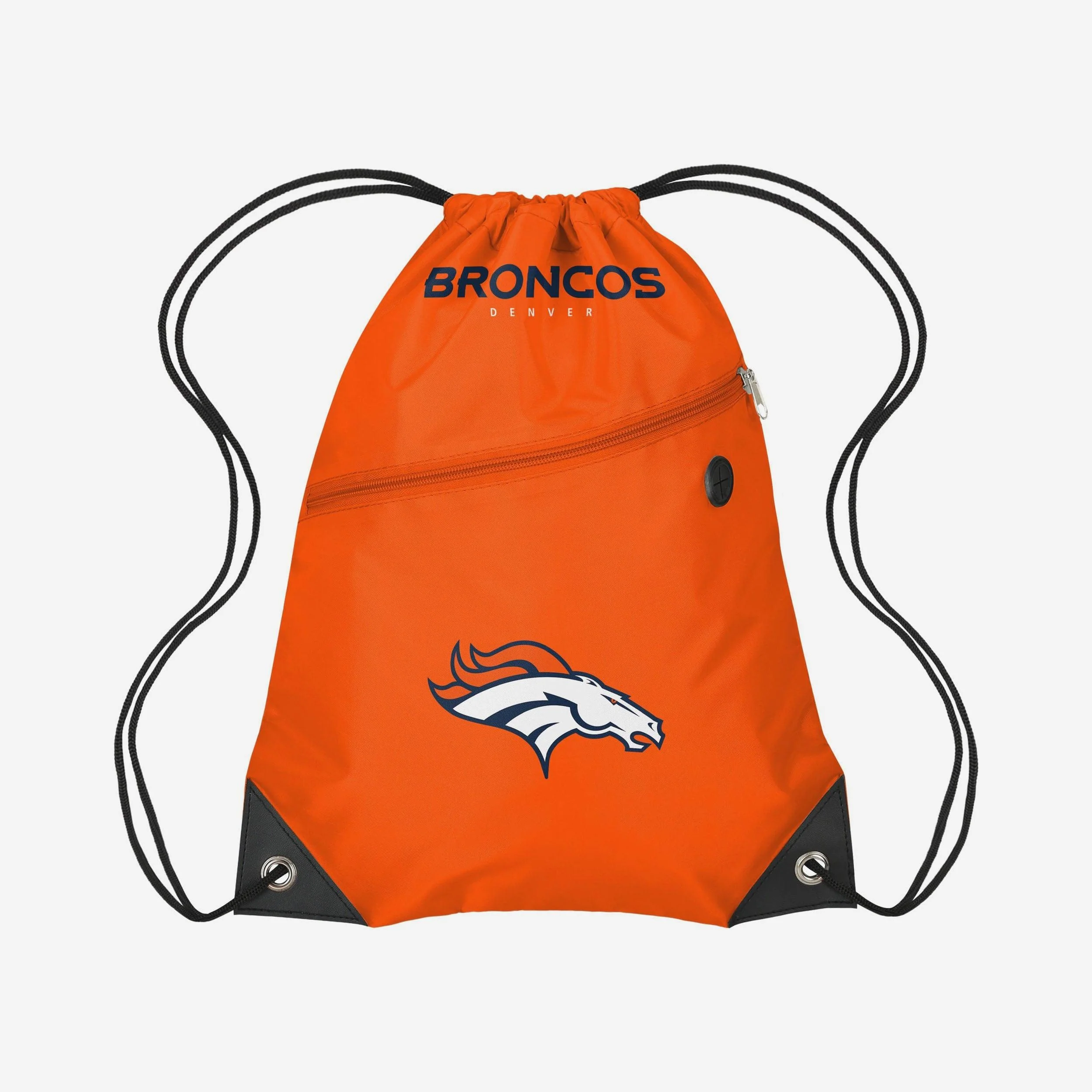 Denver Broncos Pocket Drawstring Backpack