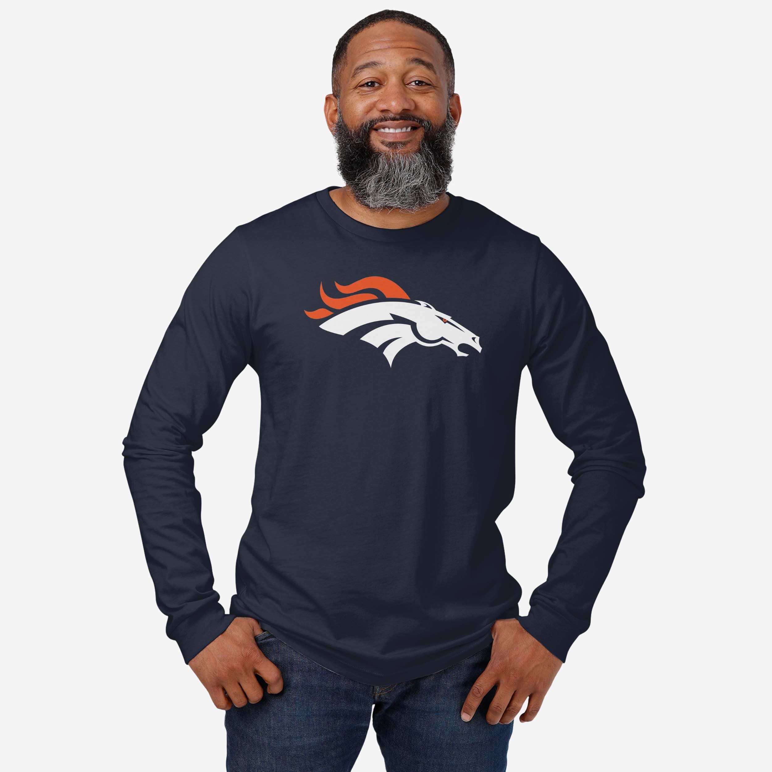 Denver Broncos Primary Logo Long Sleeve T-Shirt - Image 2