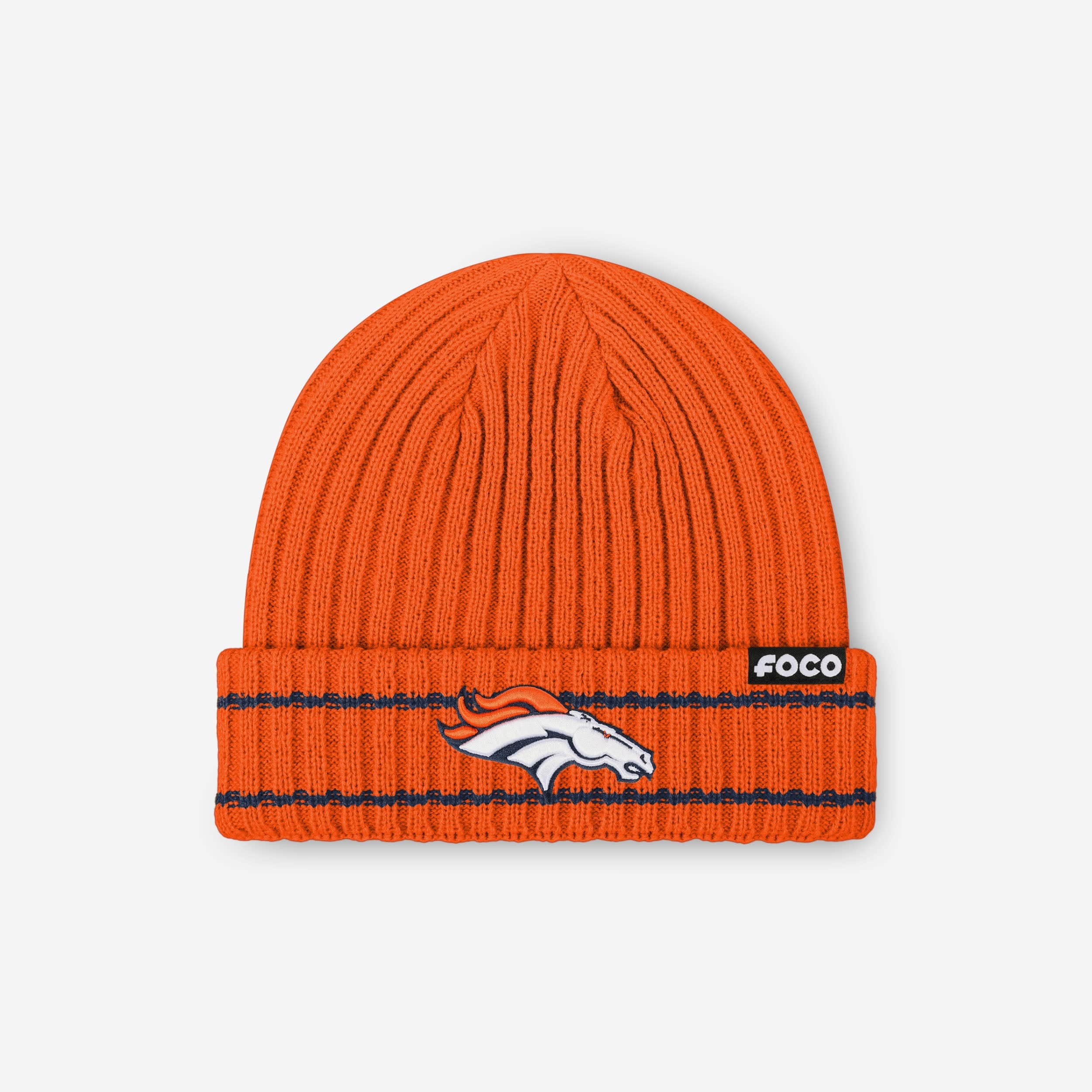 Denver Broncos Primary Logo Ribbed Beanie