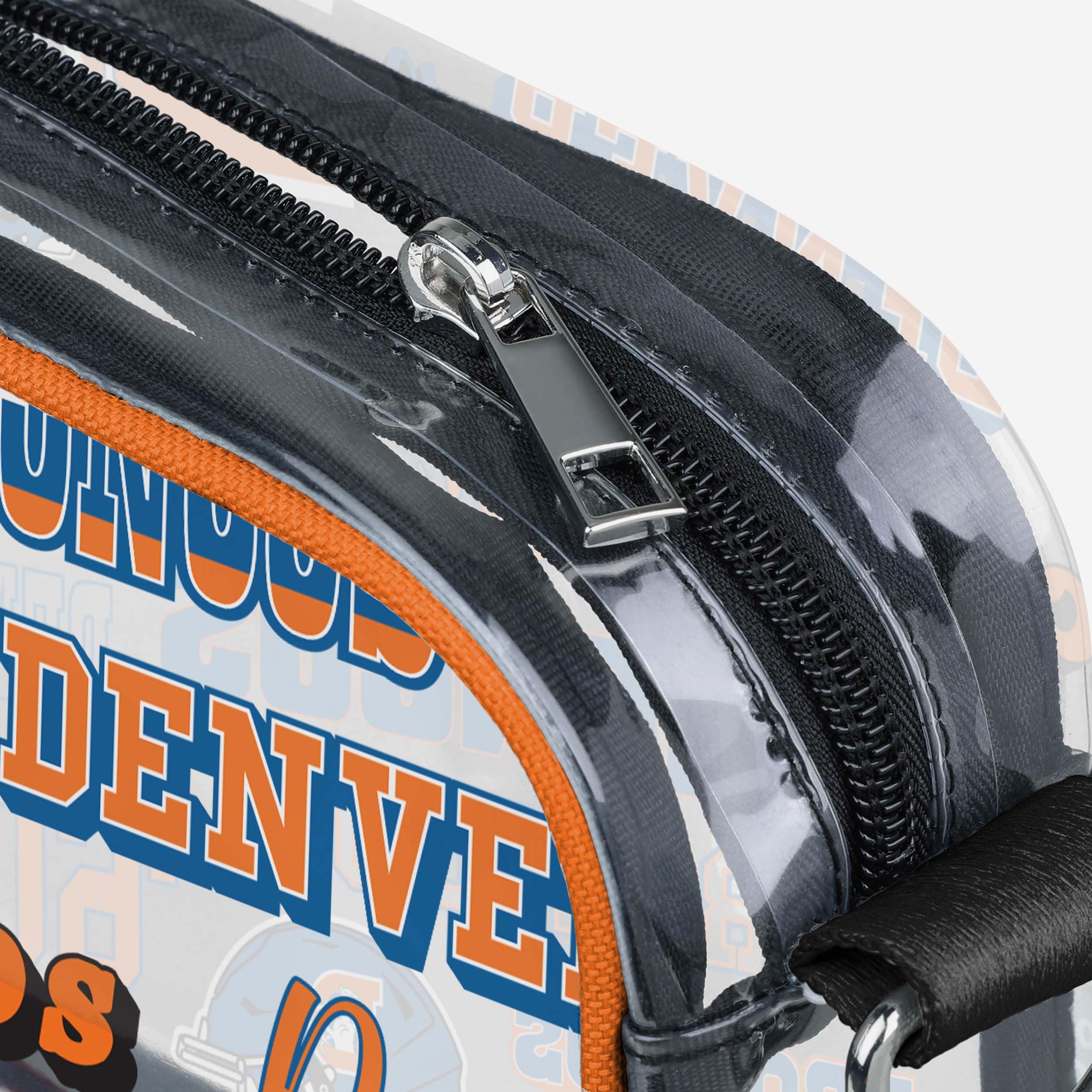 Denver Broncos Repeat Retro Print Clear Crossbody Bag - Image 4