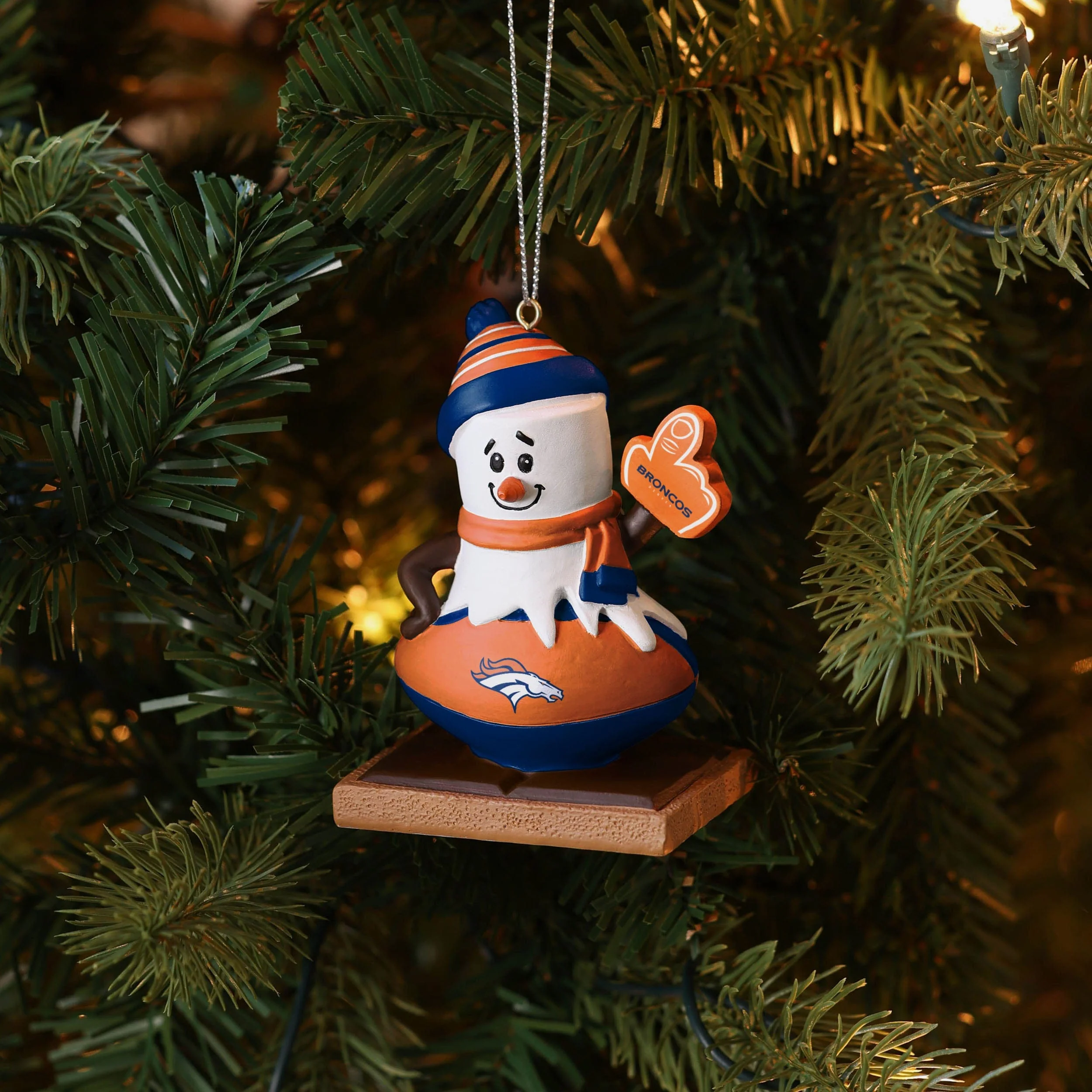 Denver Broncos Smore On Ball Ornament - Image 4