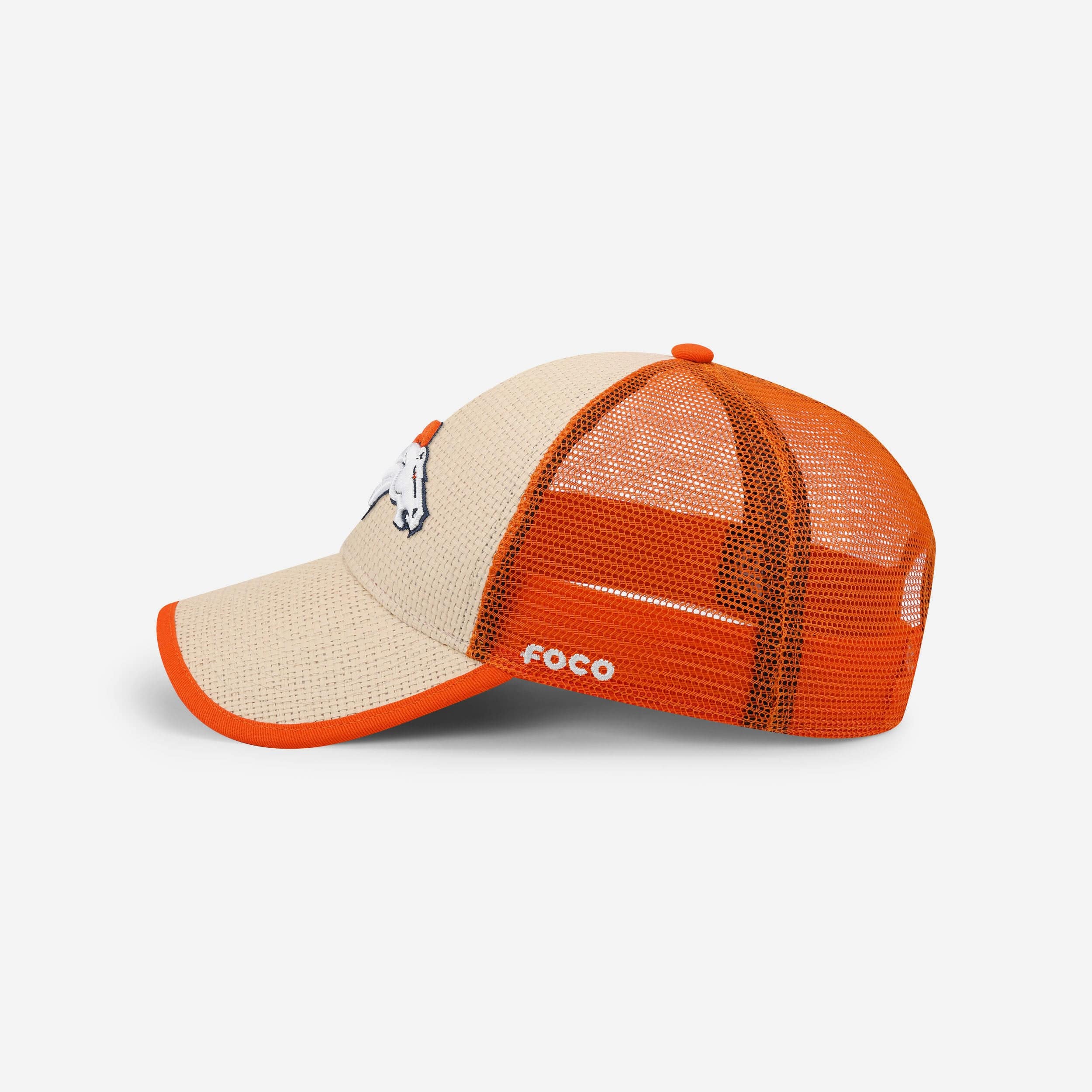 Denver Broncos Straw Casual Trucker Cap - Image 2