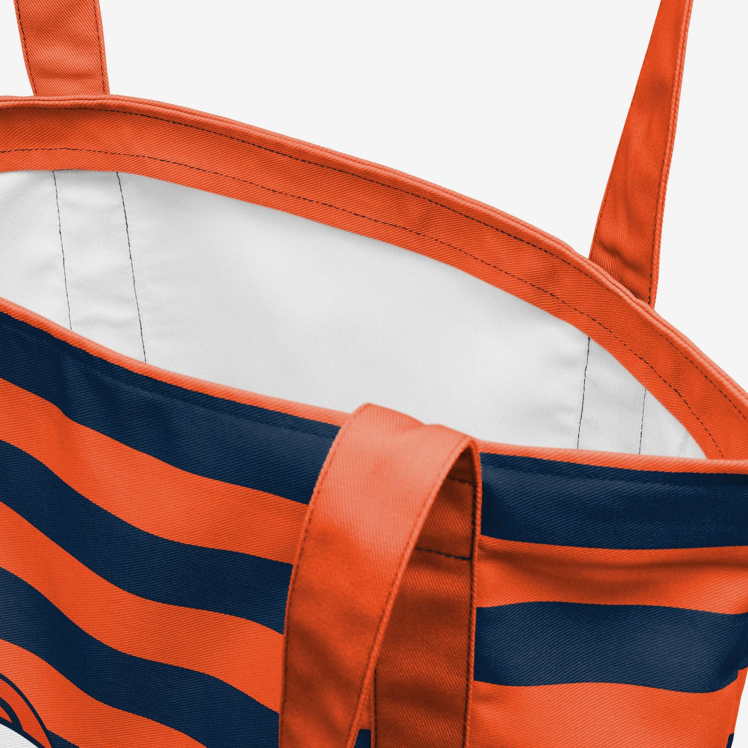Denver Broncos Team Stripe Canvas Tote Bag - Image 4