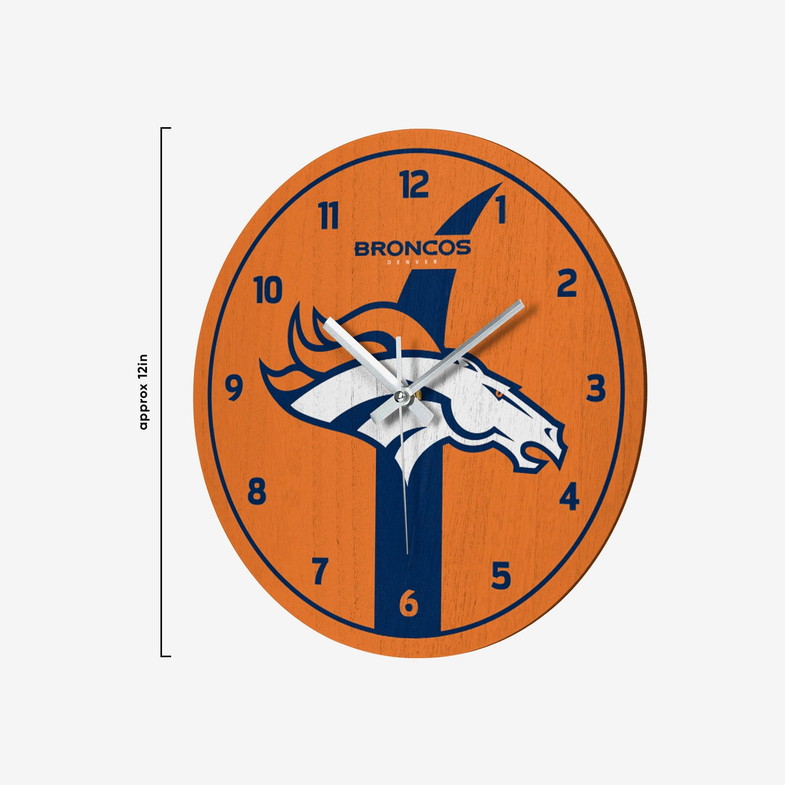 Denver Broncos Team Stripe Clock - Image 2
