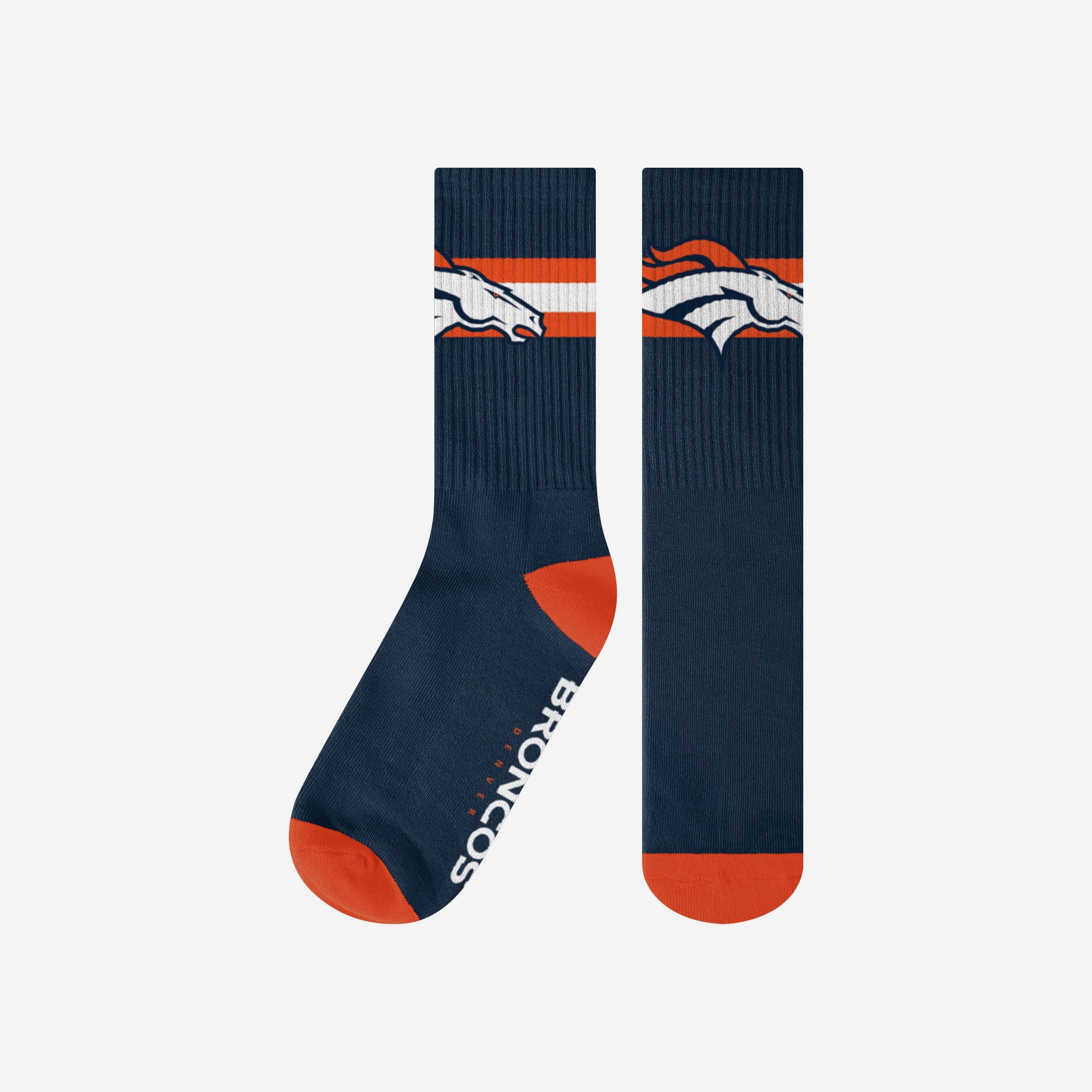 Denver Broncos Team Stripe Crew Socks