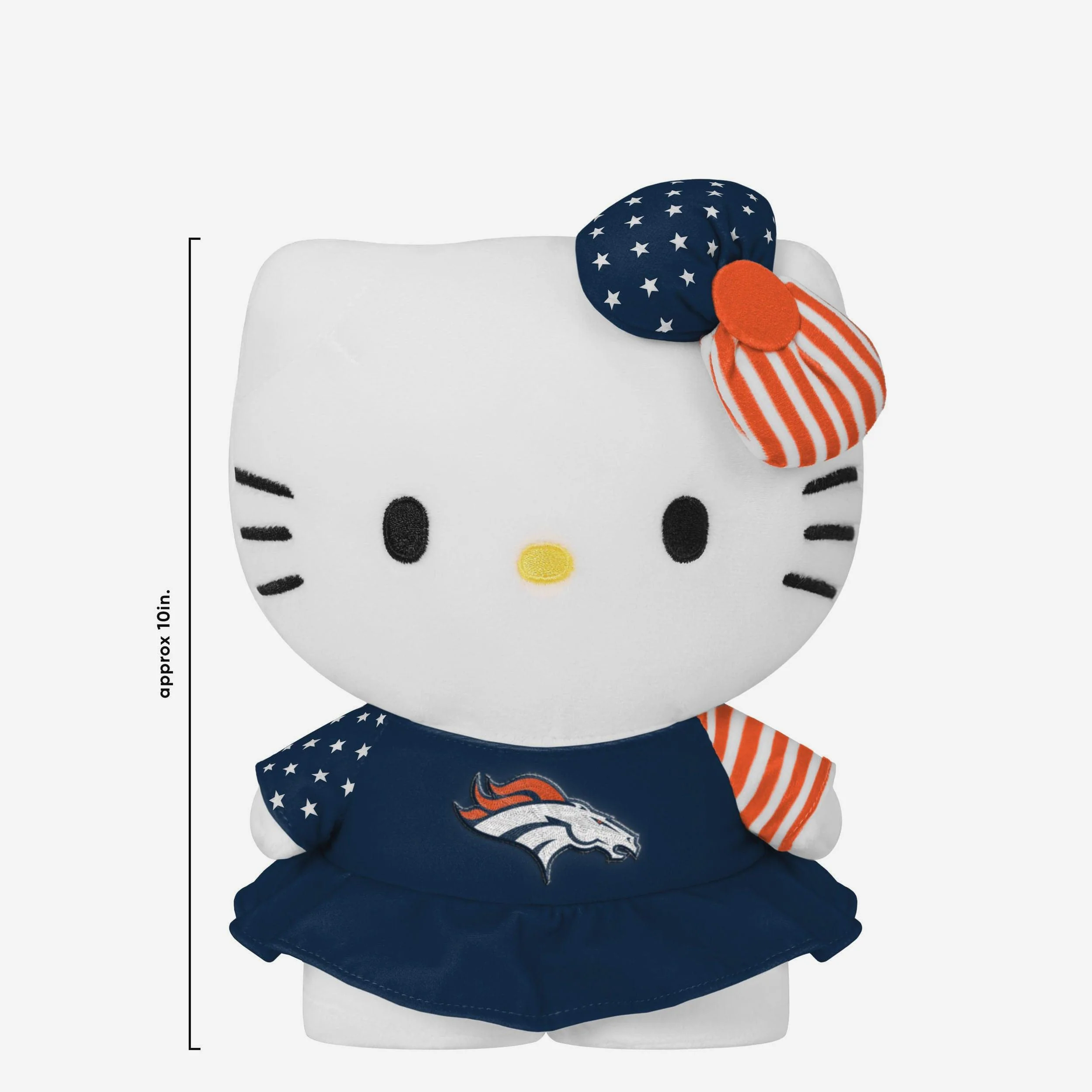 Denver Broncos USA Bow Hello Kitty® Americana Plush - Image 2